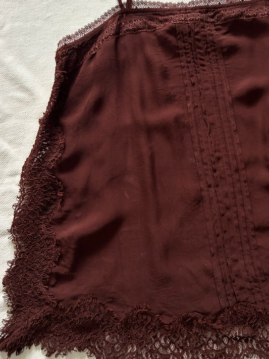 Brown Cami Lace Top