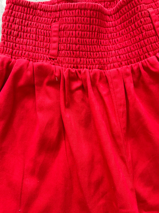 LUCY & YAK Solid Red Shorts