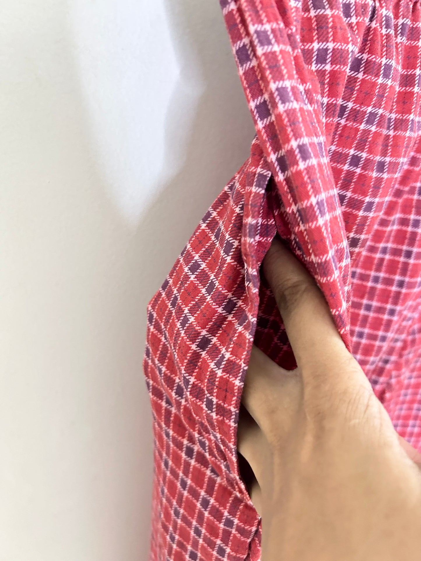 Plaid Cotton Pants (Have Pockets)