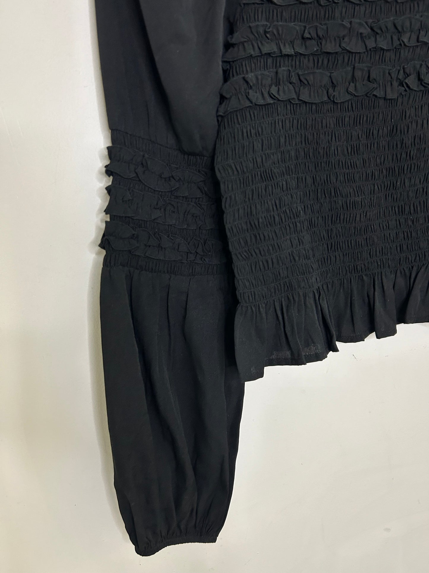 Black Ruched Top