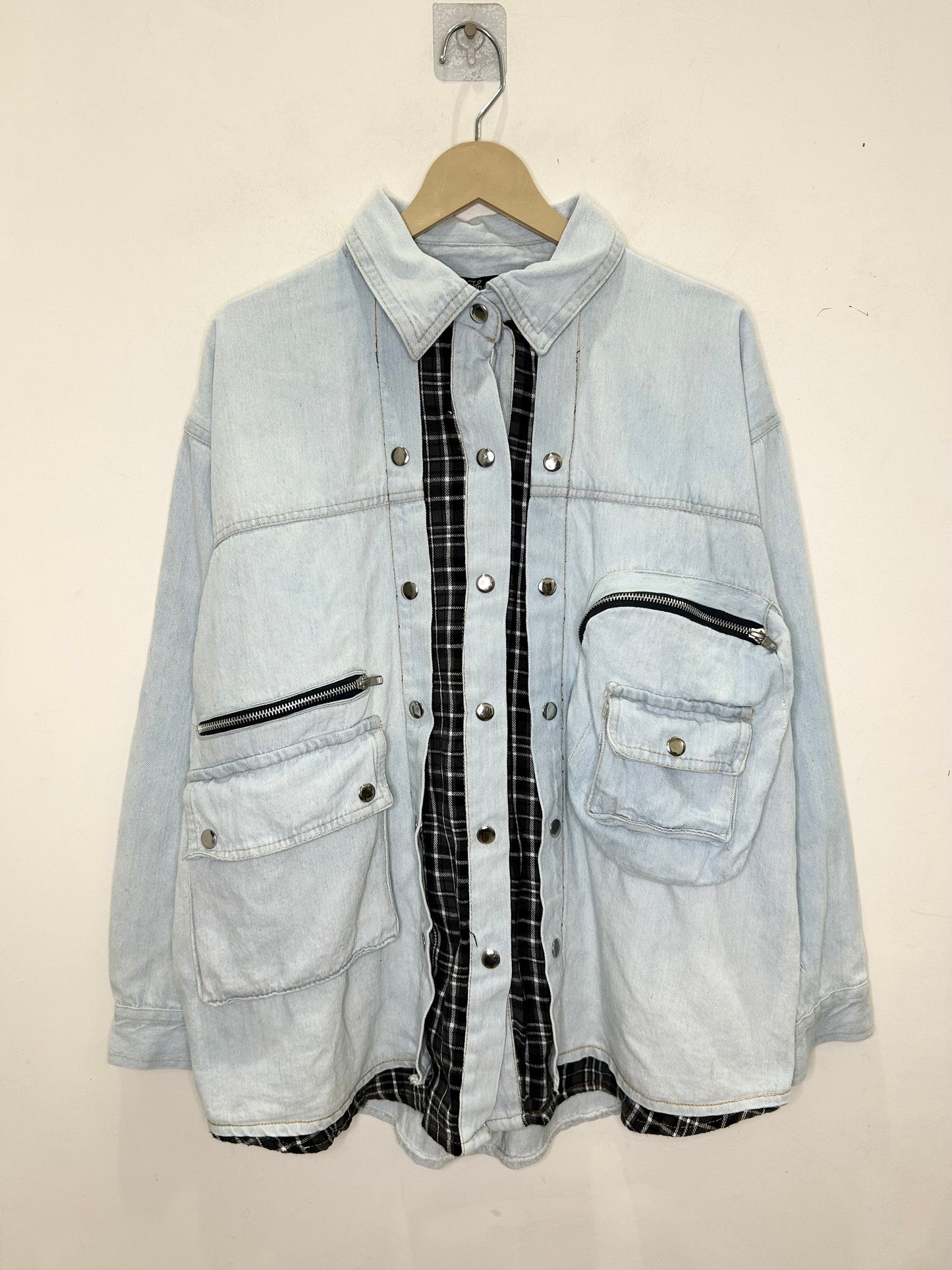 Deconstructed Checkered Jacket
