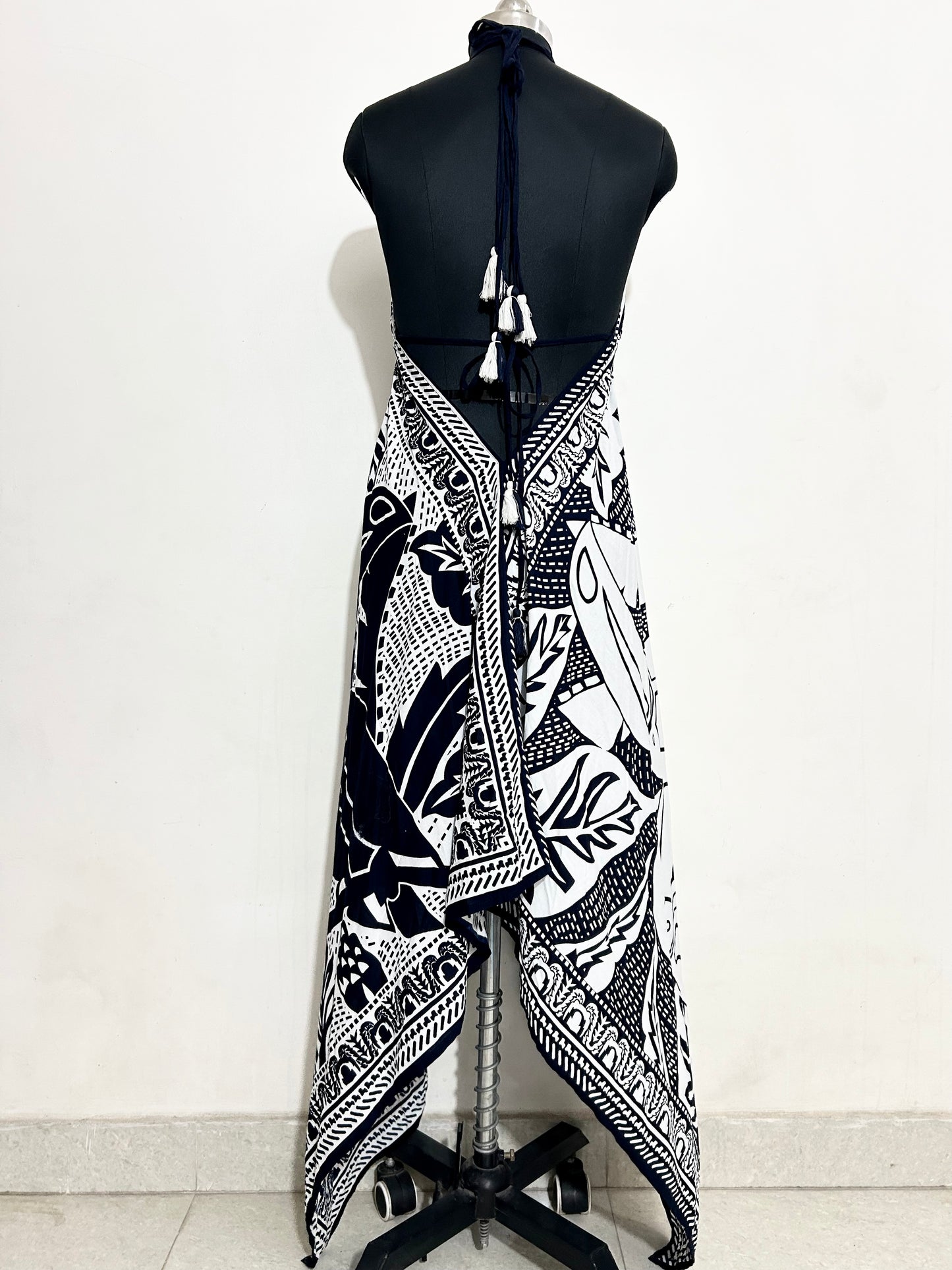 Tropical Flamingo Handkerchief Dress