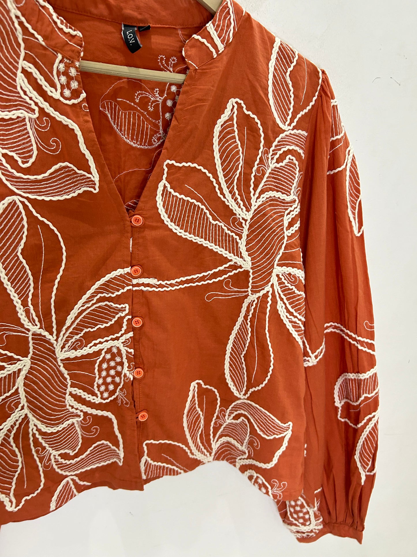 Embroidered Cotton Top
