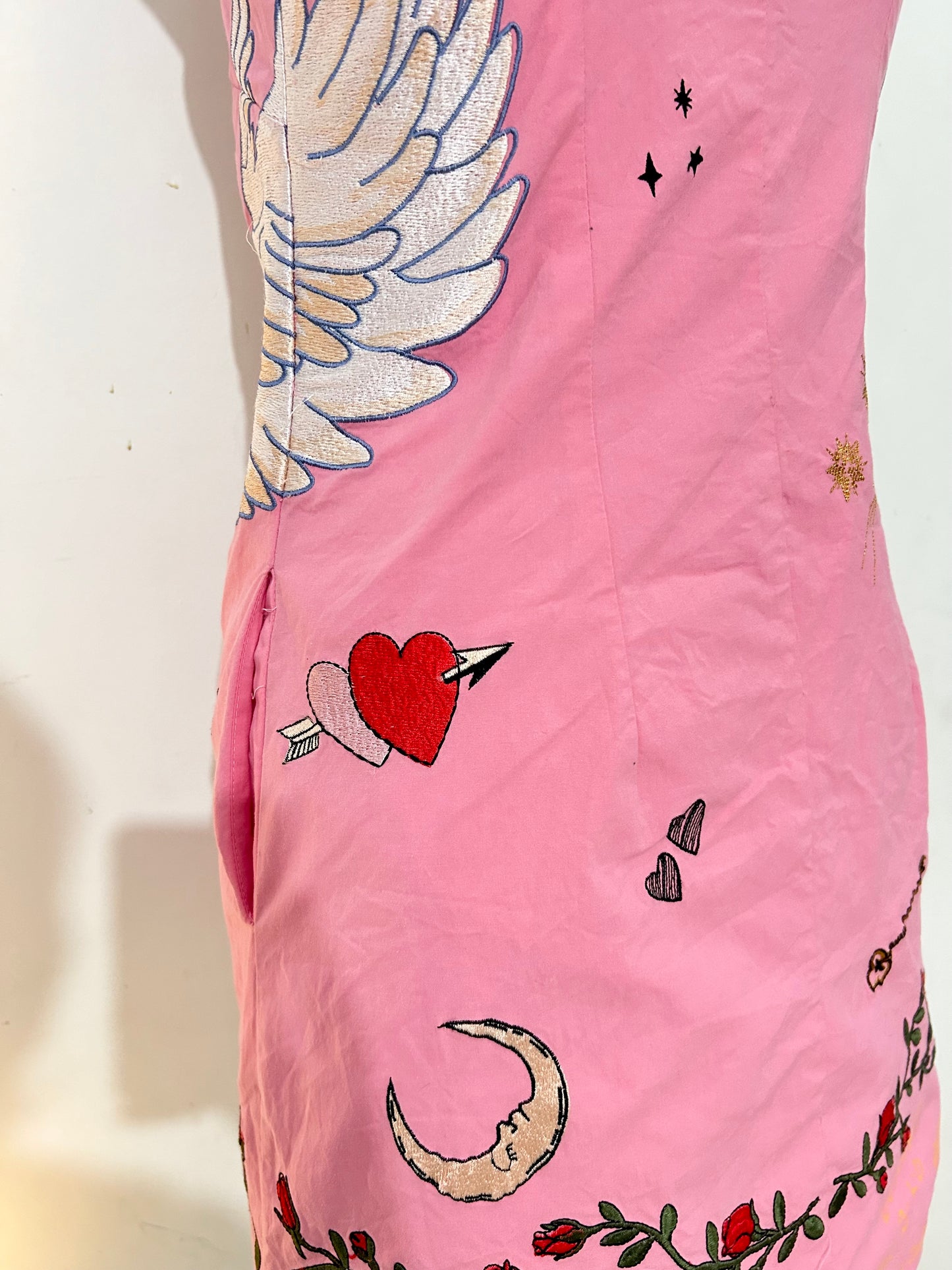 Embroidered Shift Dress- BUST: 36/38”