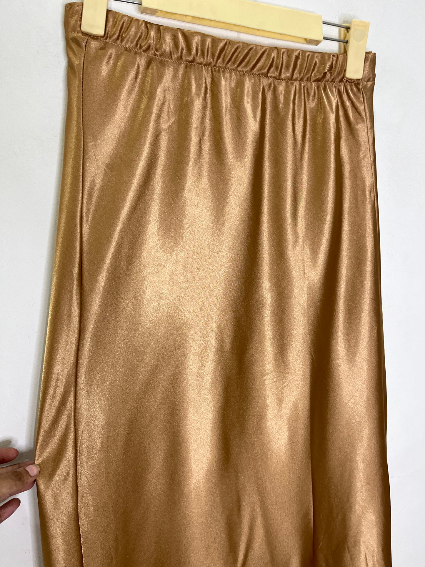 Golden Satin Skirt