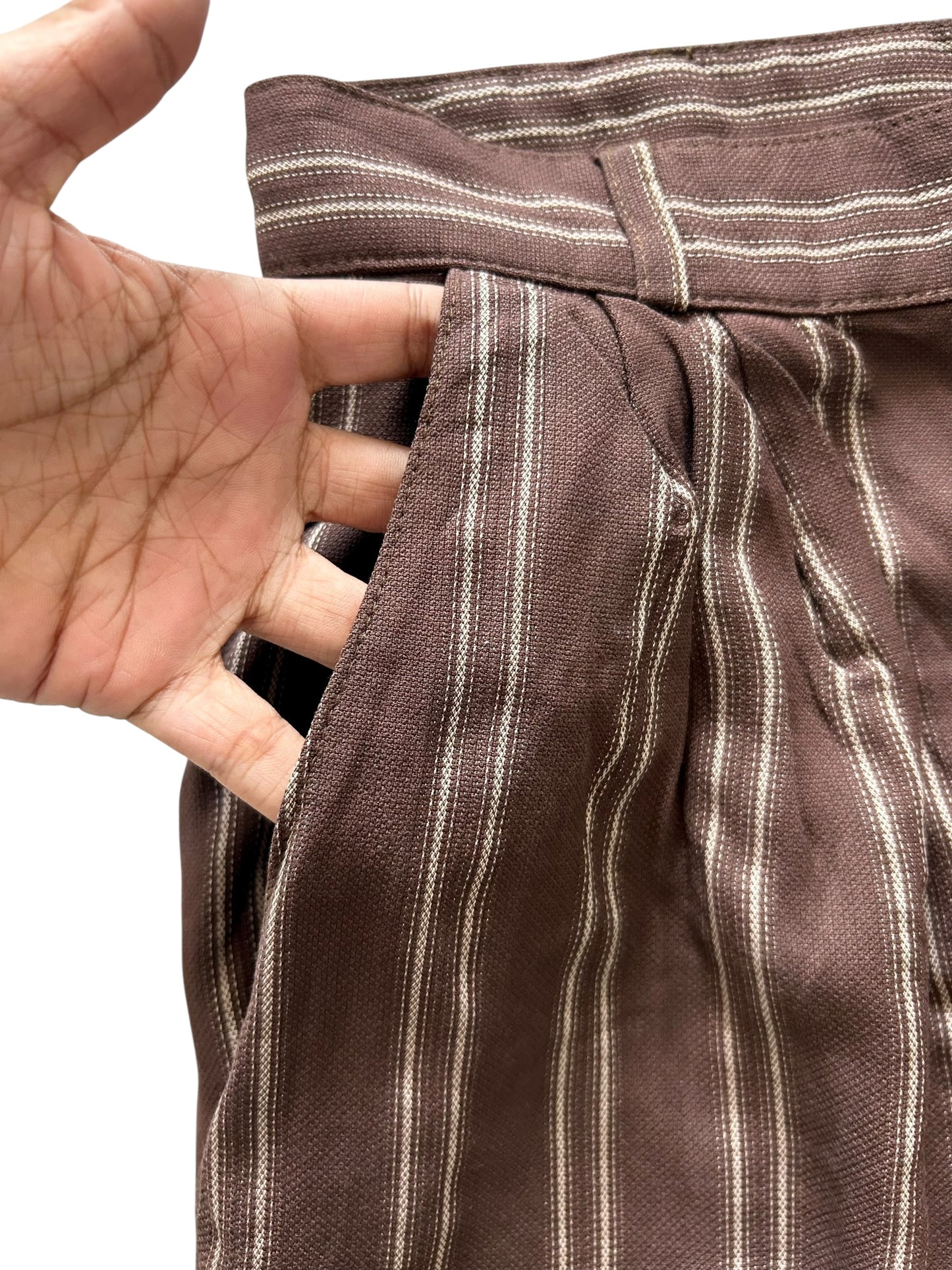 Striped Brown Pants