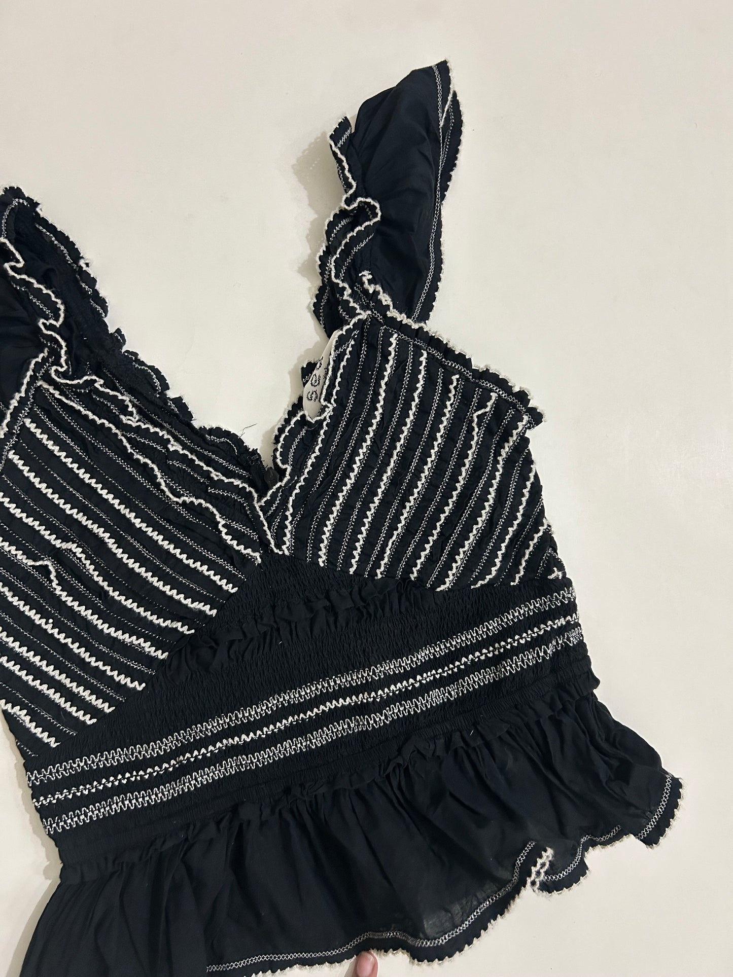 Sea Mable Embroidered Cotton Top