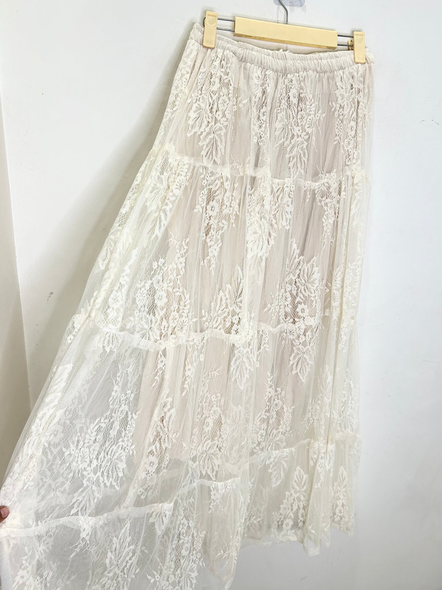 White Lace Skirt