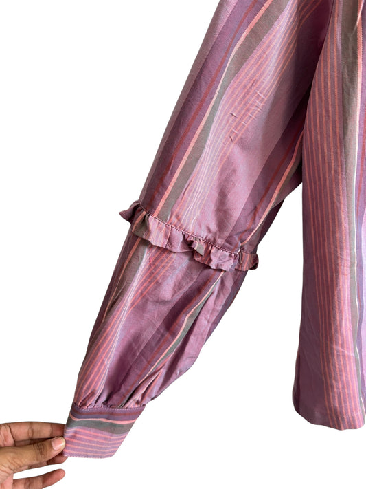 Striped Purple Blouse