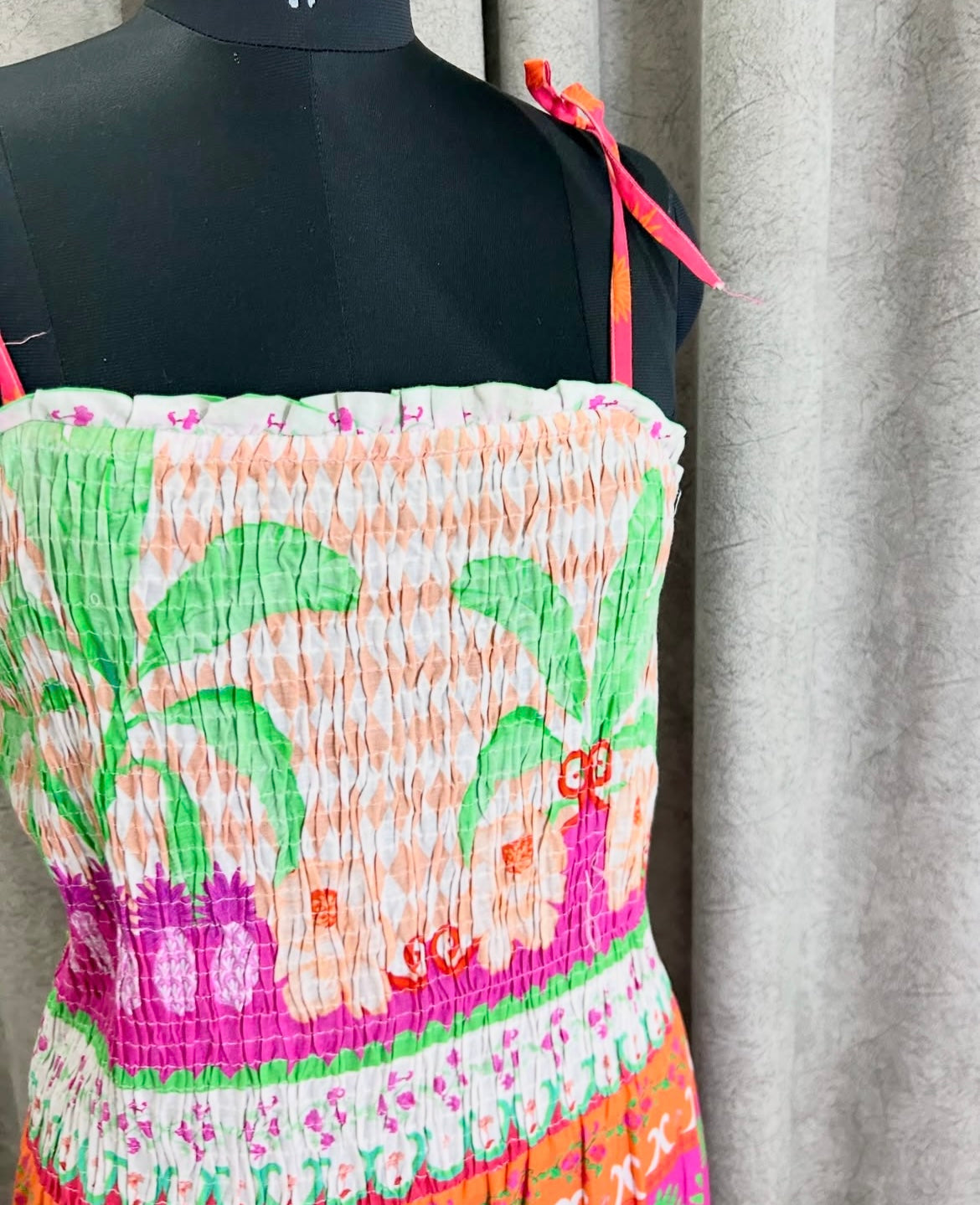 Palm Ruched Dress