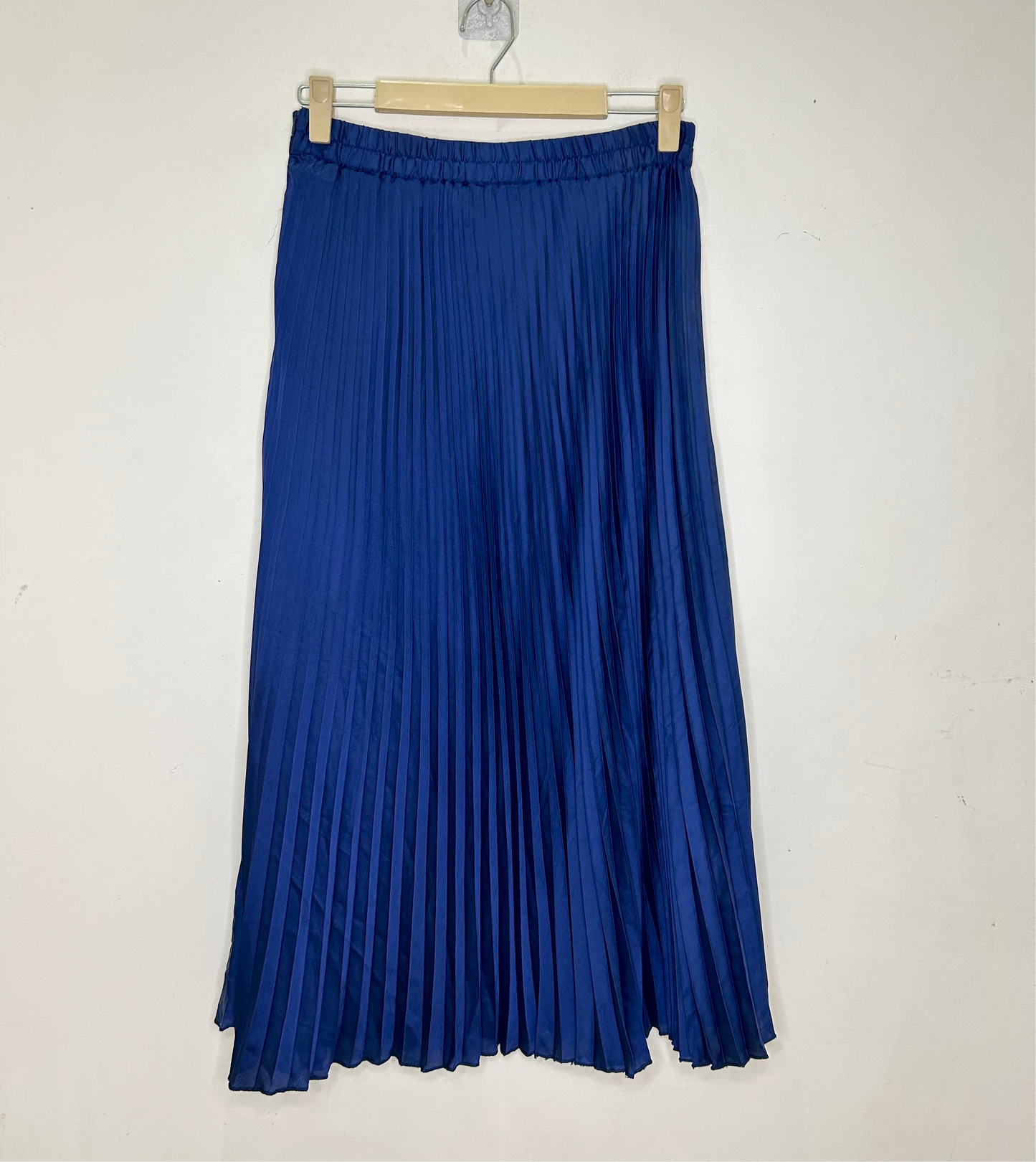 Blue Pleated Skirt