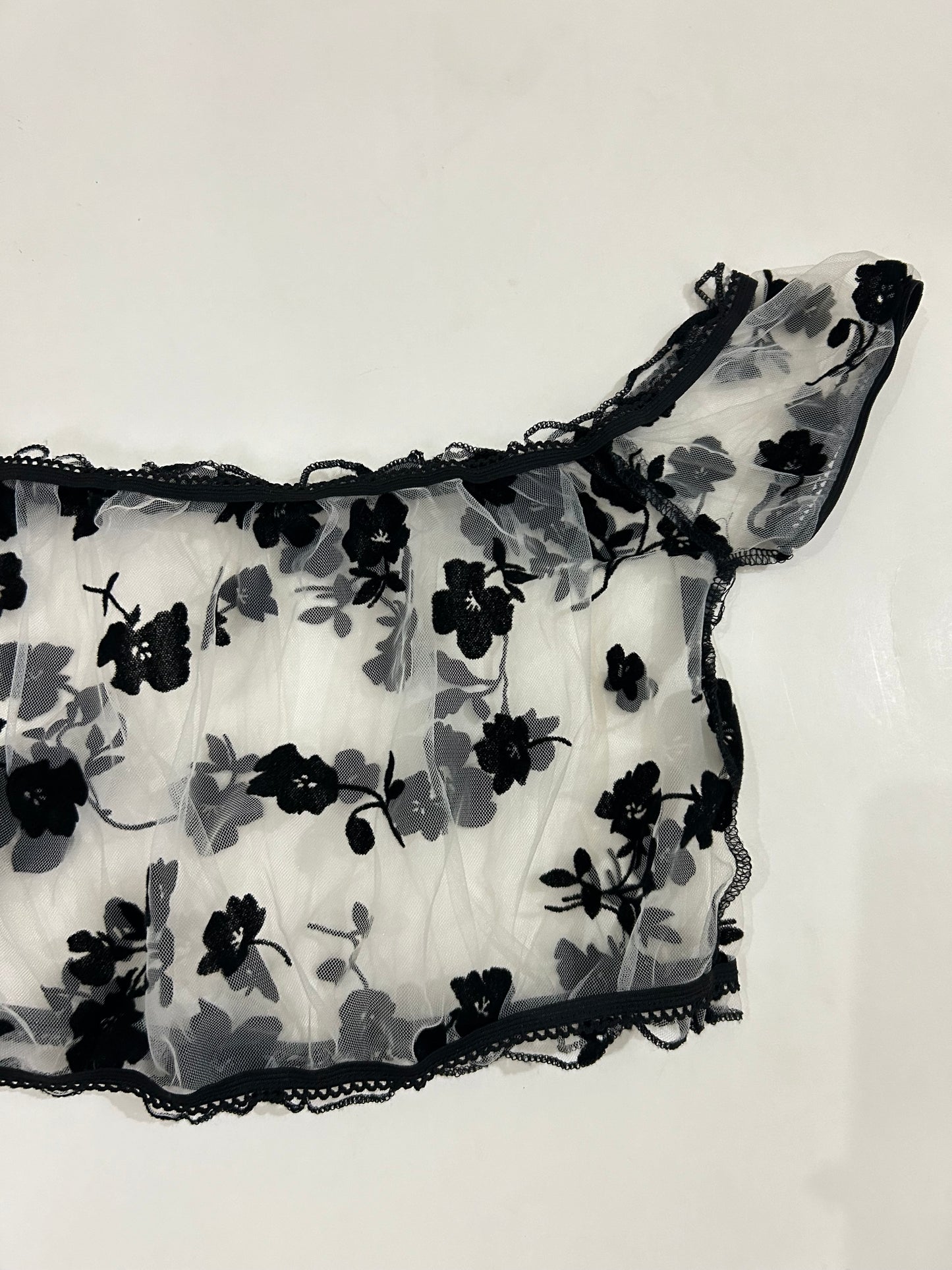 Mesh Floral Top