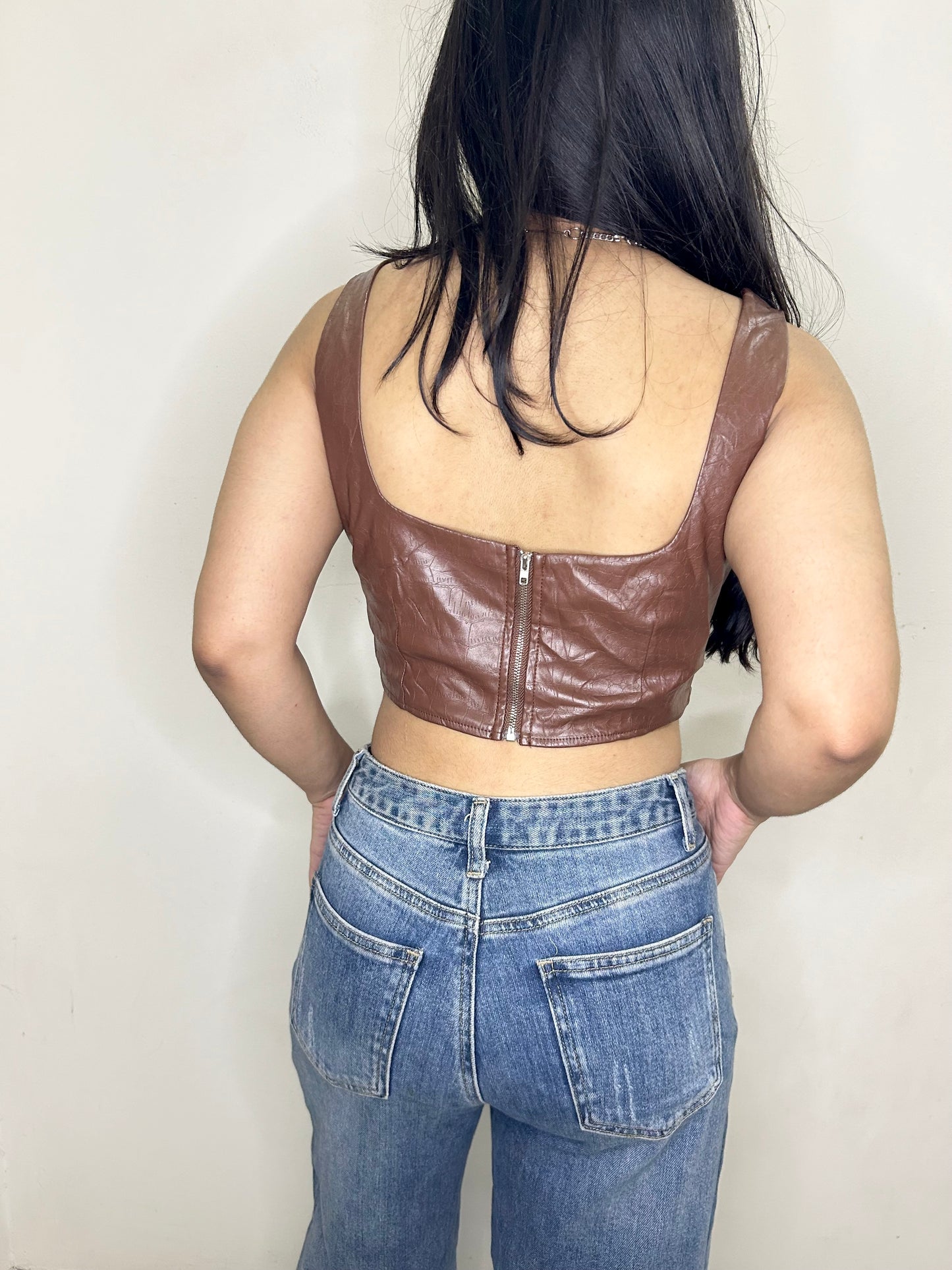 Brown Corset Top