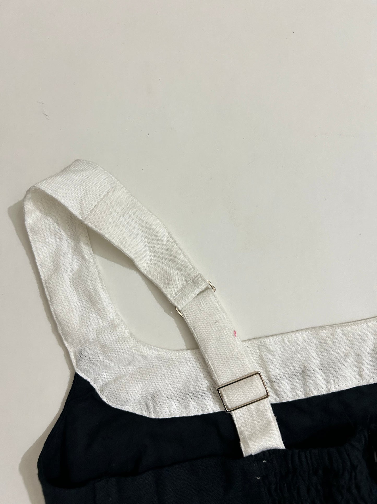Linen Blend Strap Dress