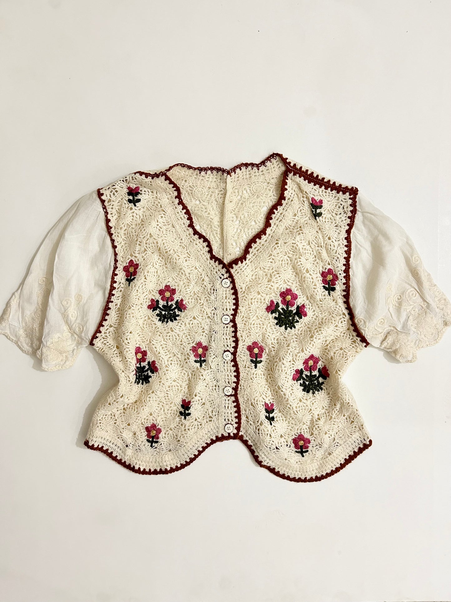 Crochet Floral Top