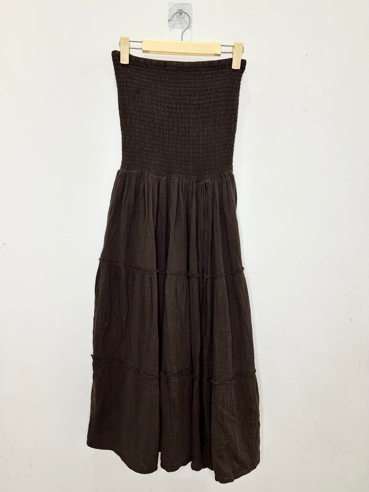 Brown Slit Skirt