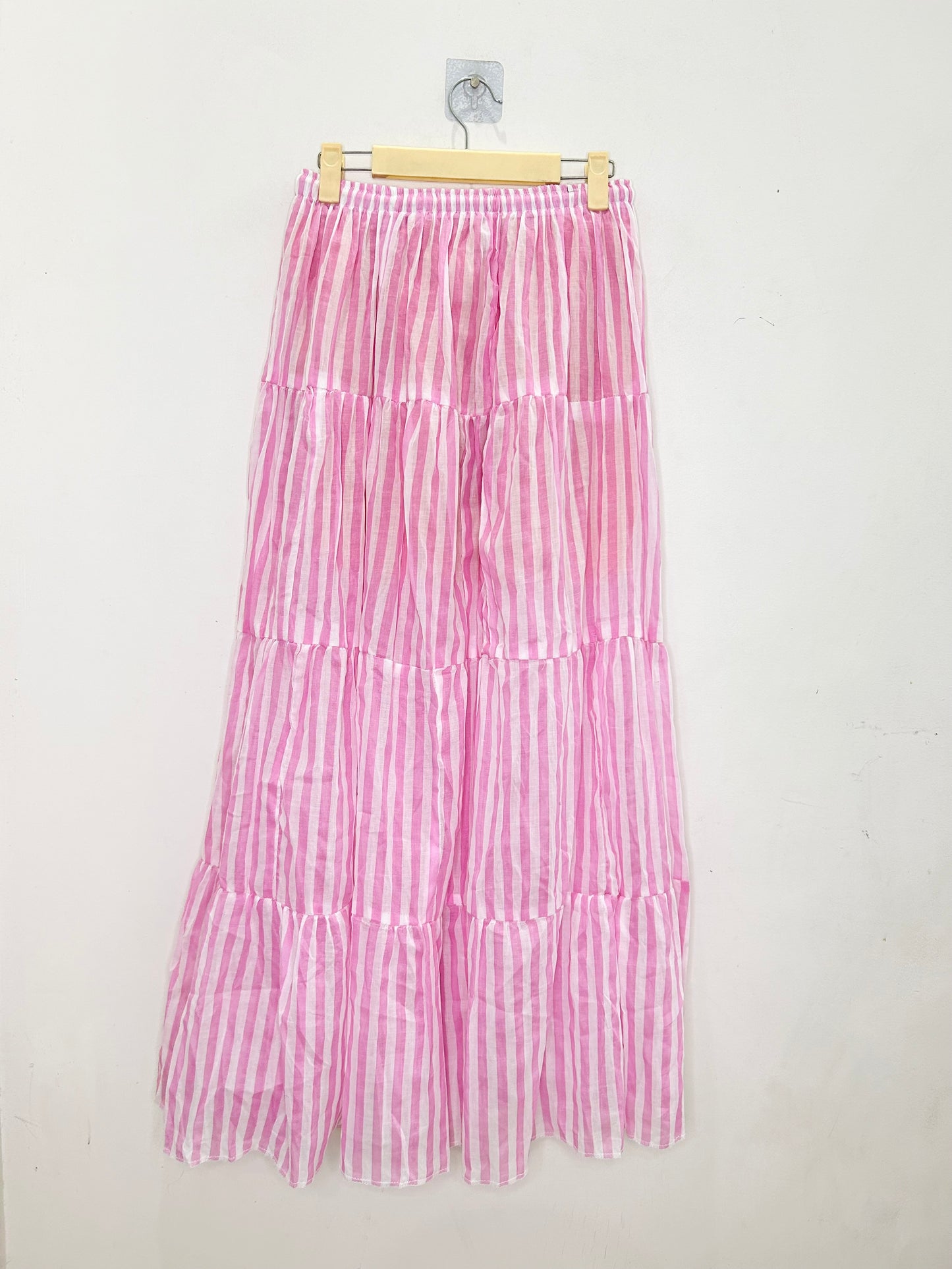 Pink Striped Skirt