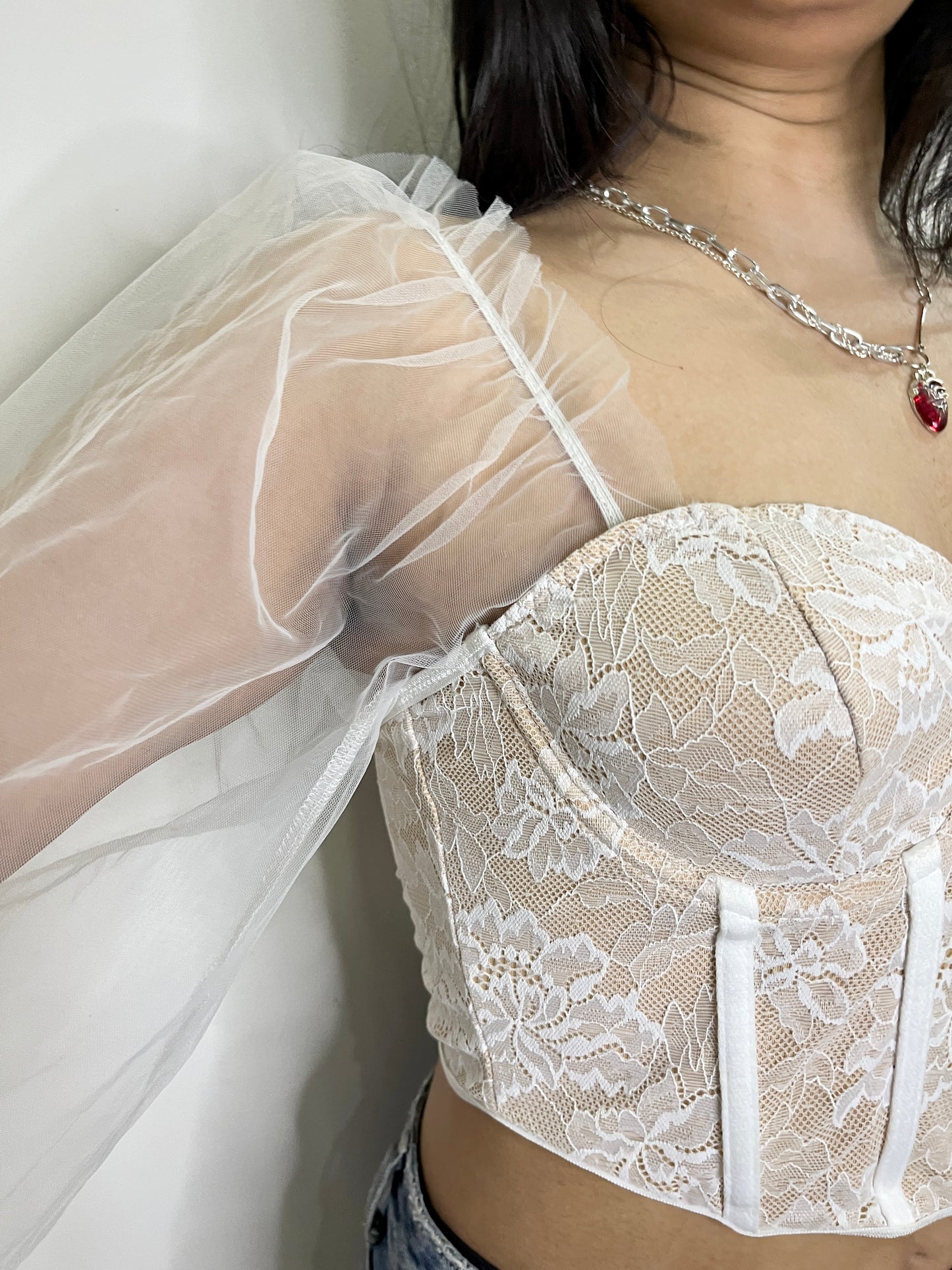 White Corset Top
