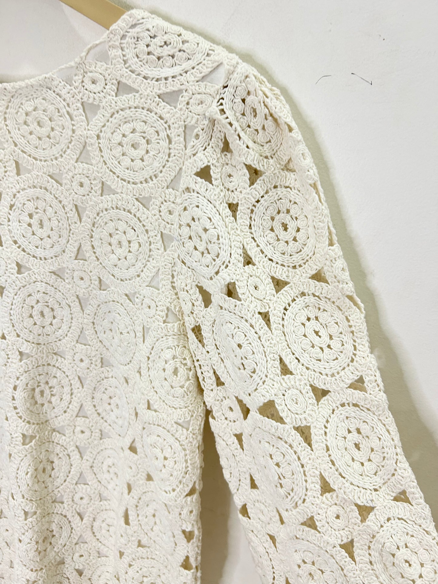 White Crochet Top