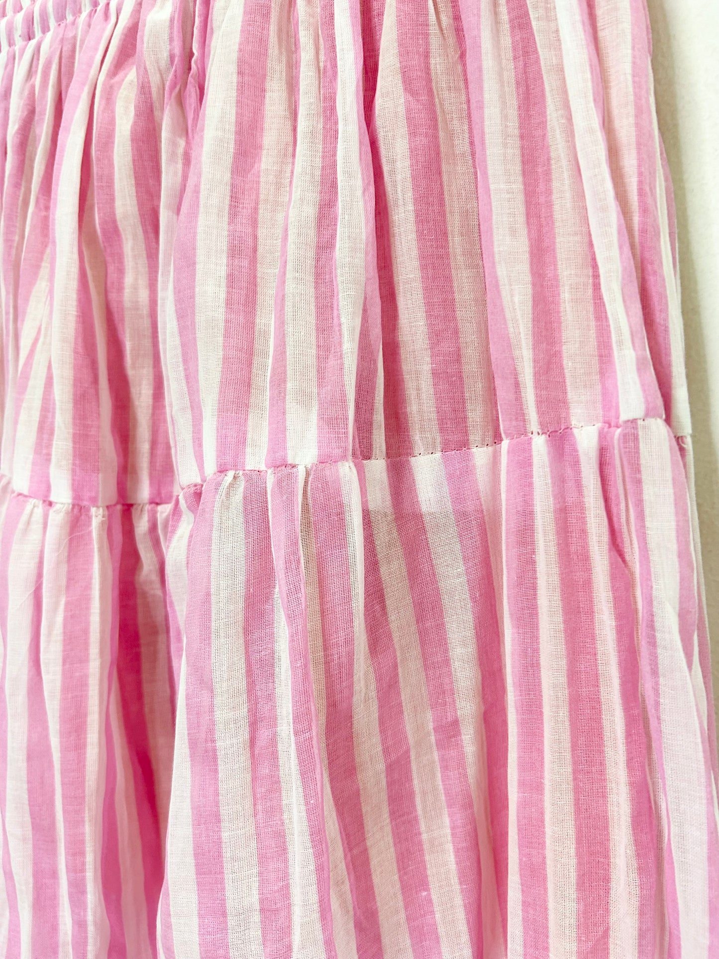 Pink Striped Skirt