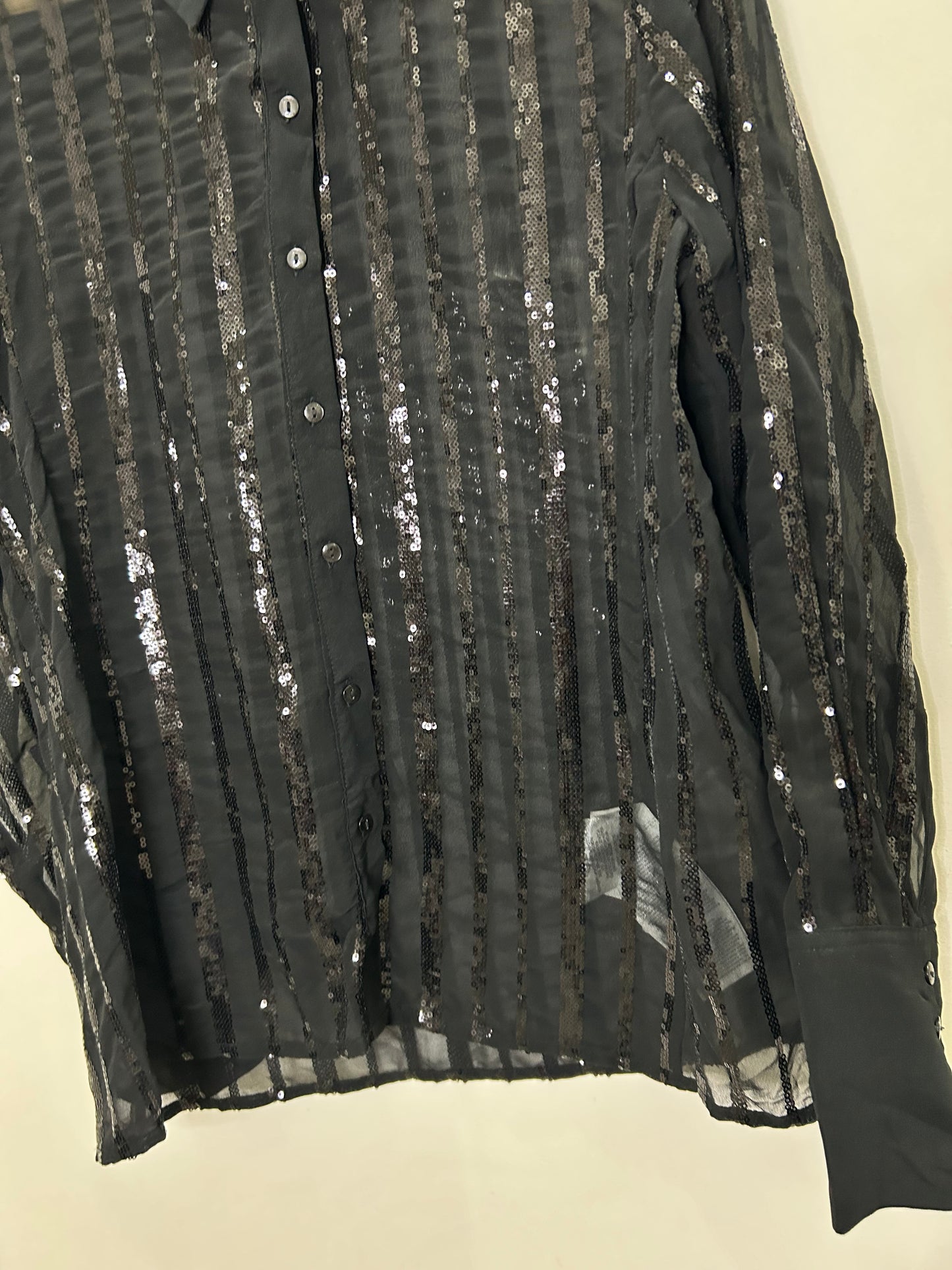 Black Embellished Shirt