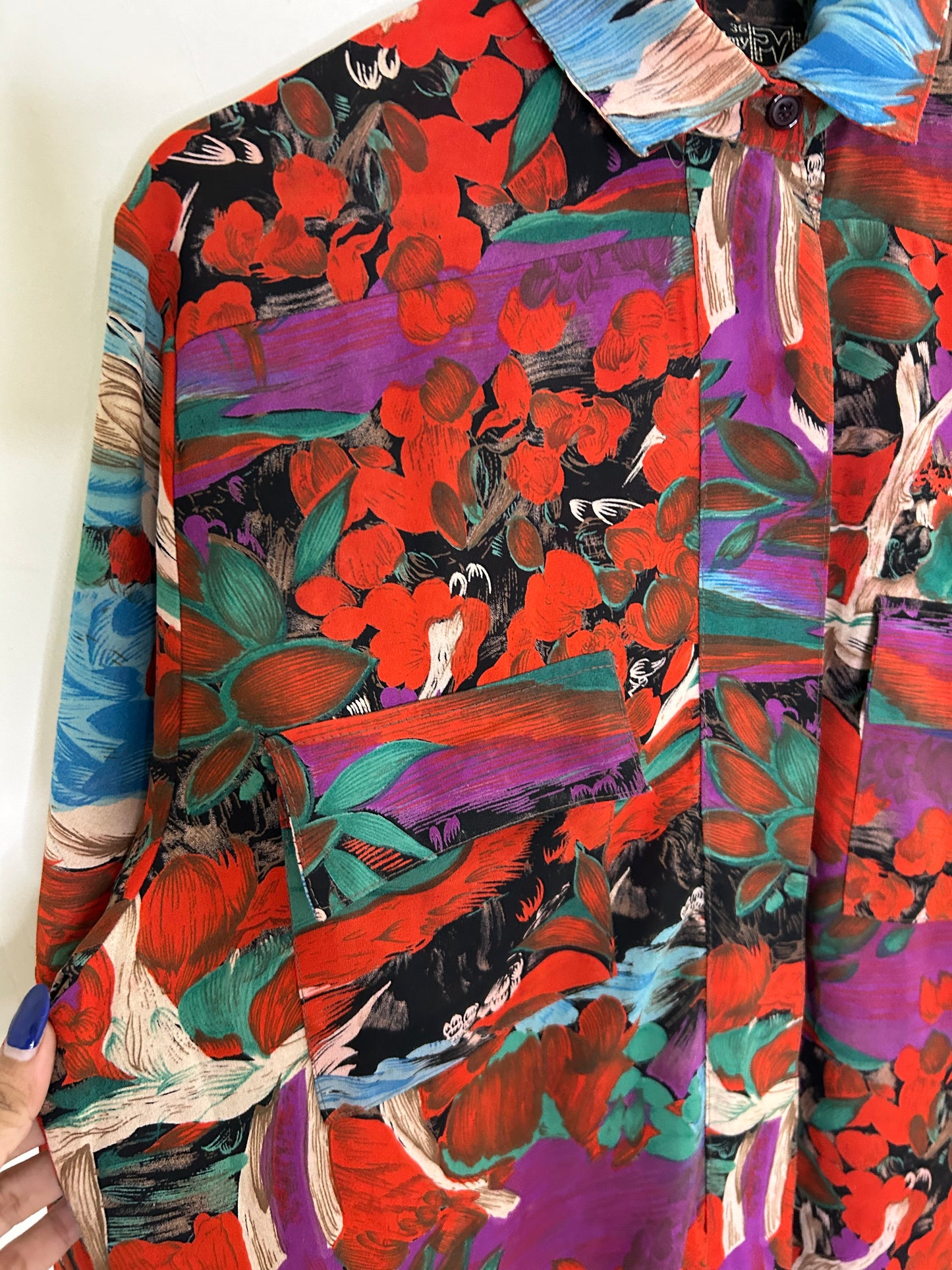 Cherry Blossom Shirt: Chest-46”