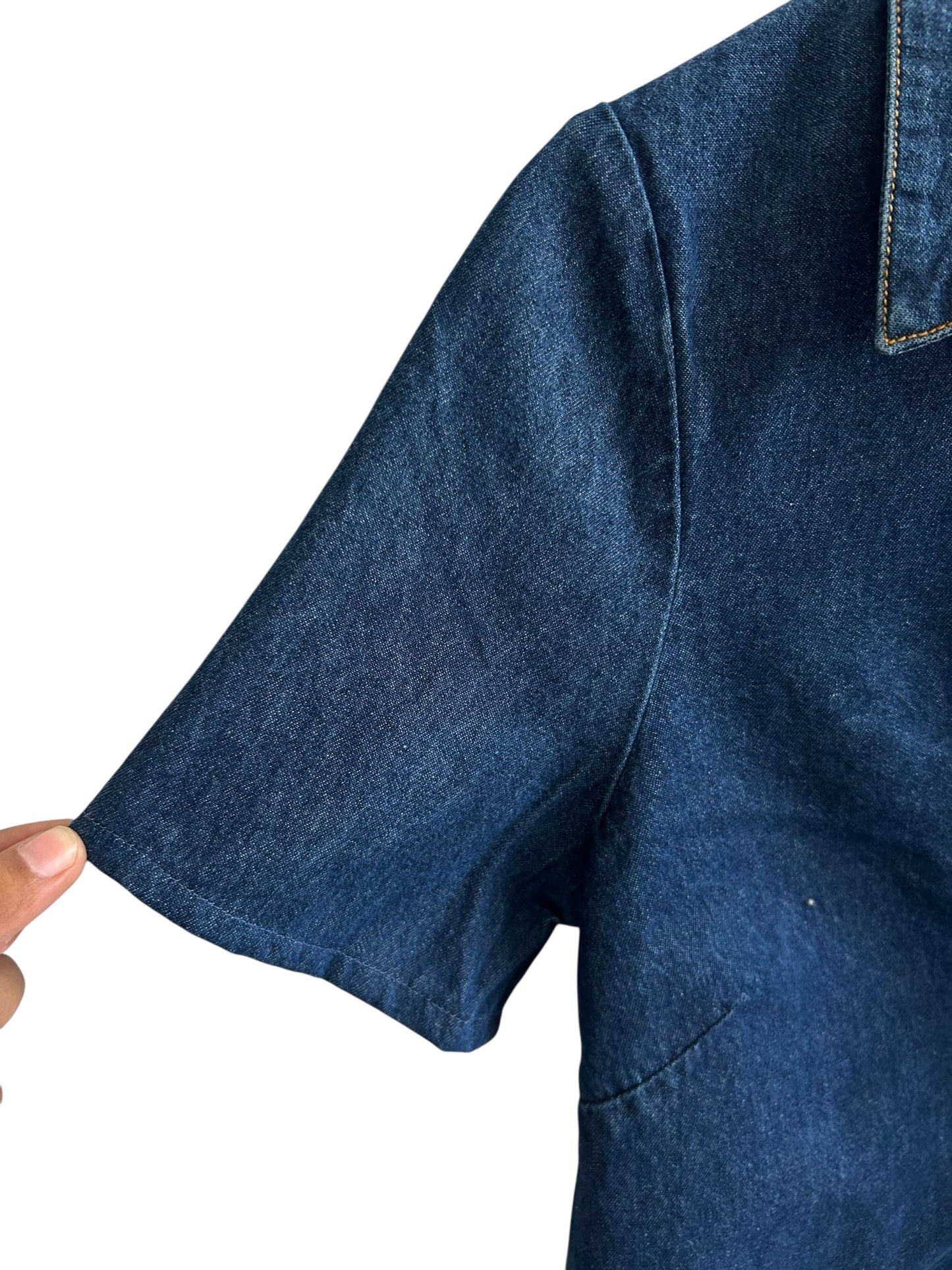 Denim Knot Top