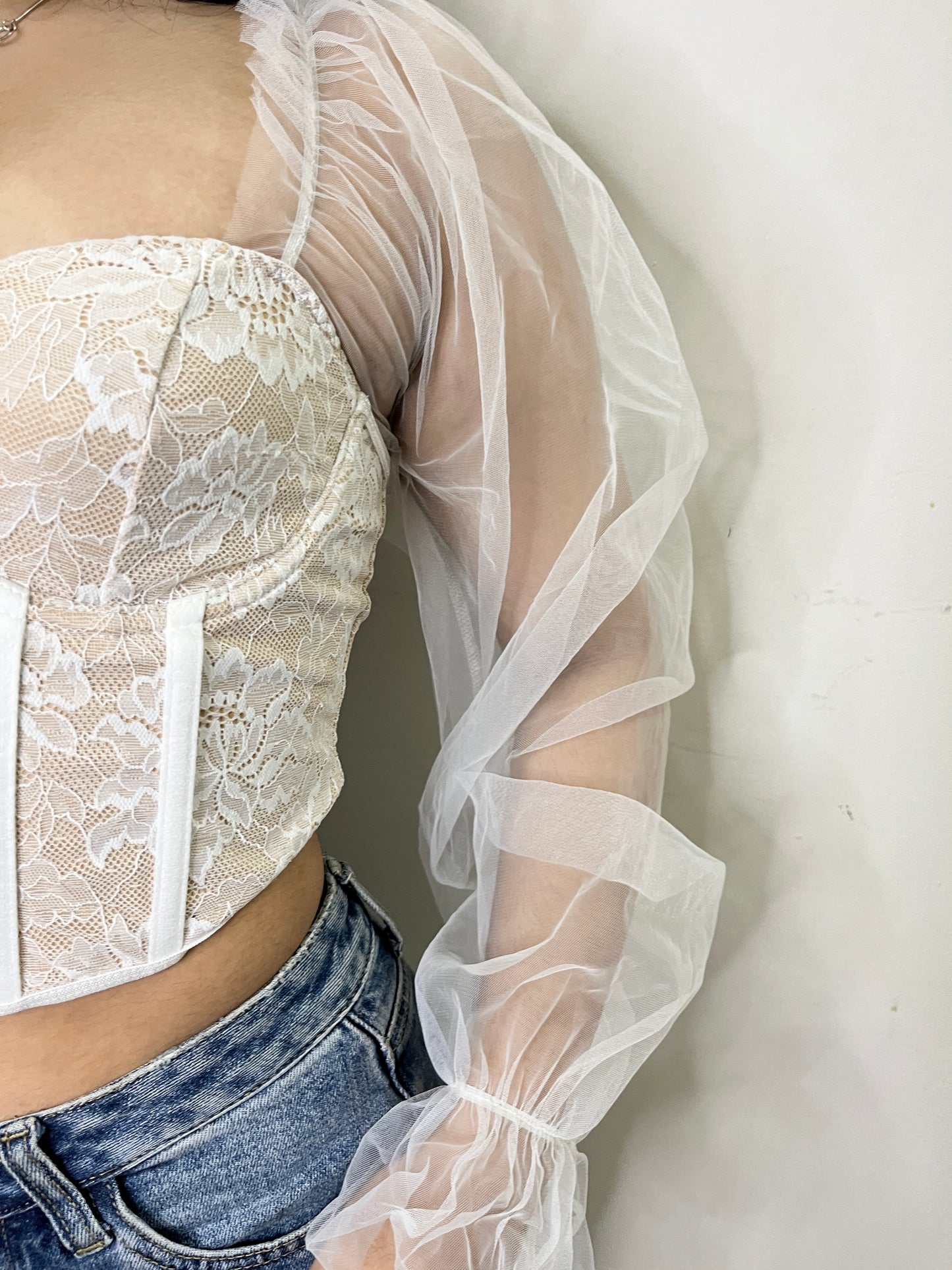 White Corset Top