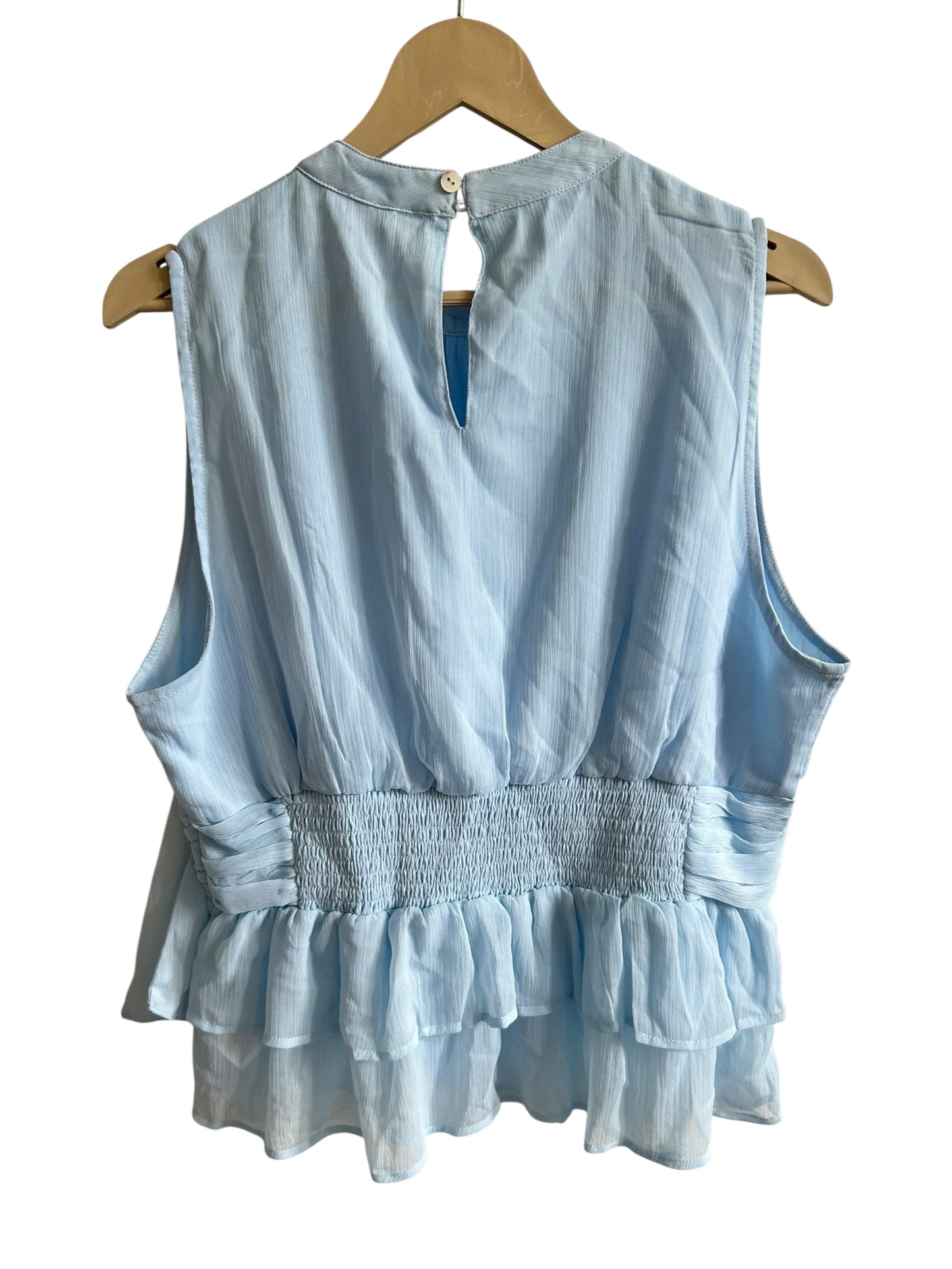 Neo Noir Ruffle Tie Top