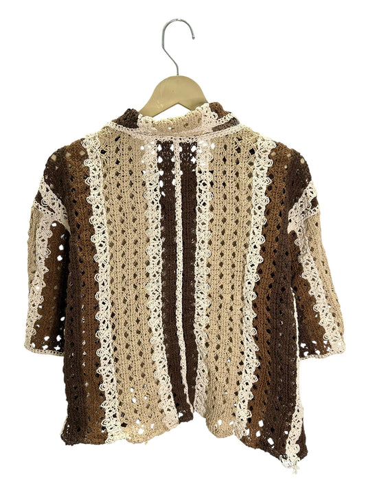 Brown Crochet Shirt