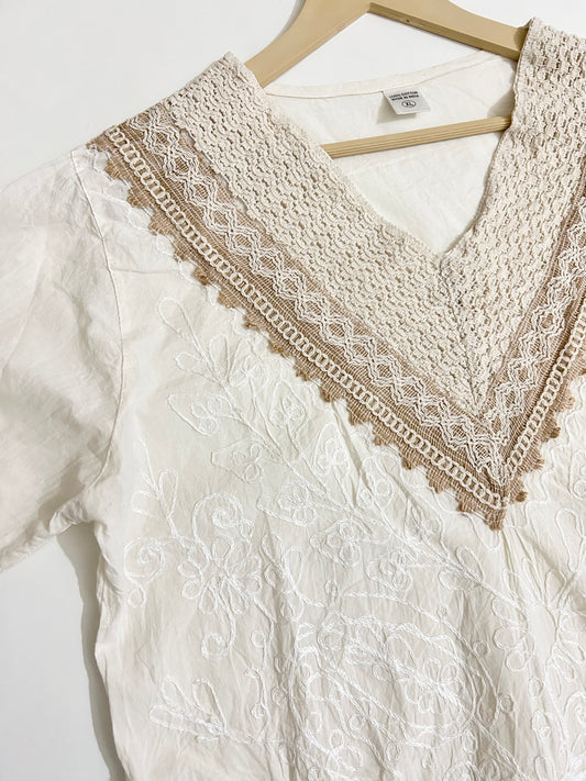 Cotton embroidered Top