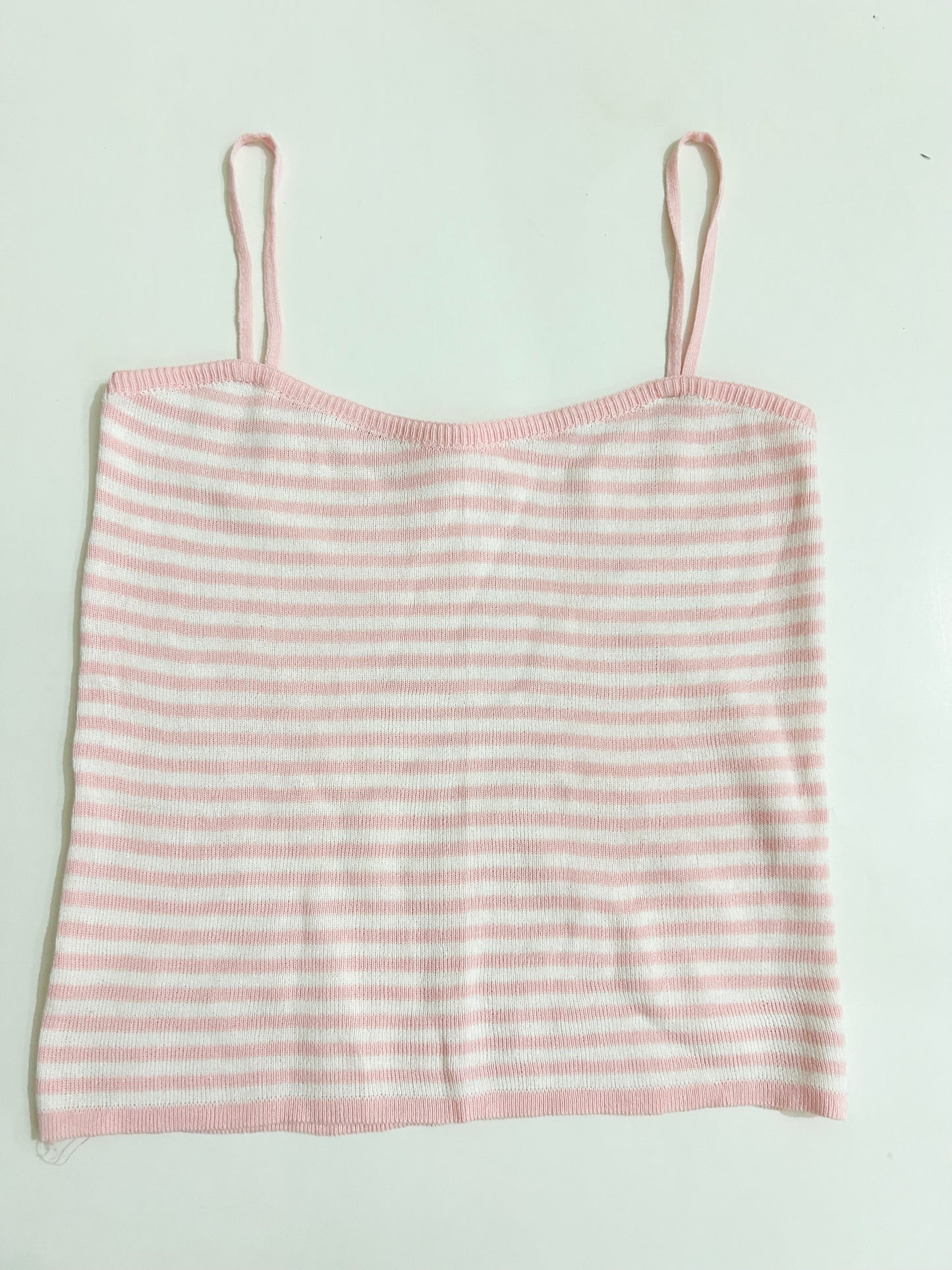 Pink White Camisole Top