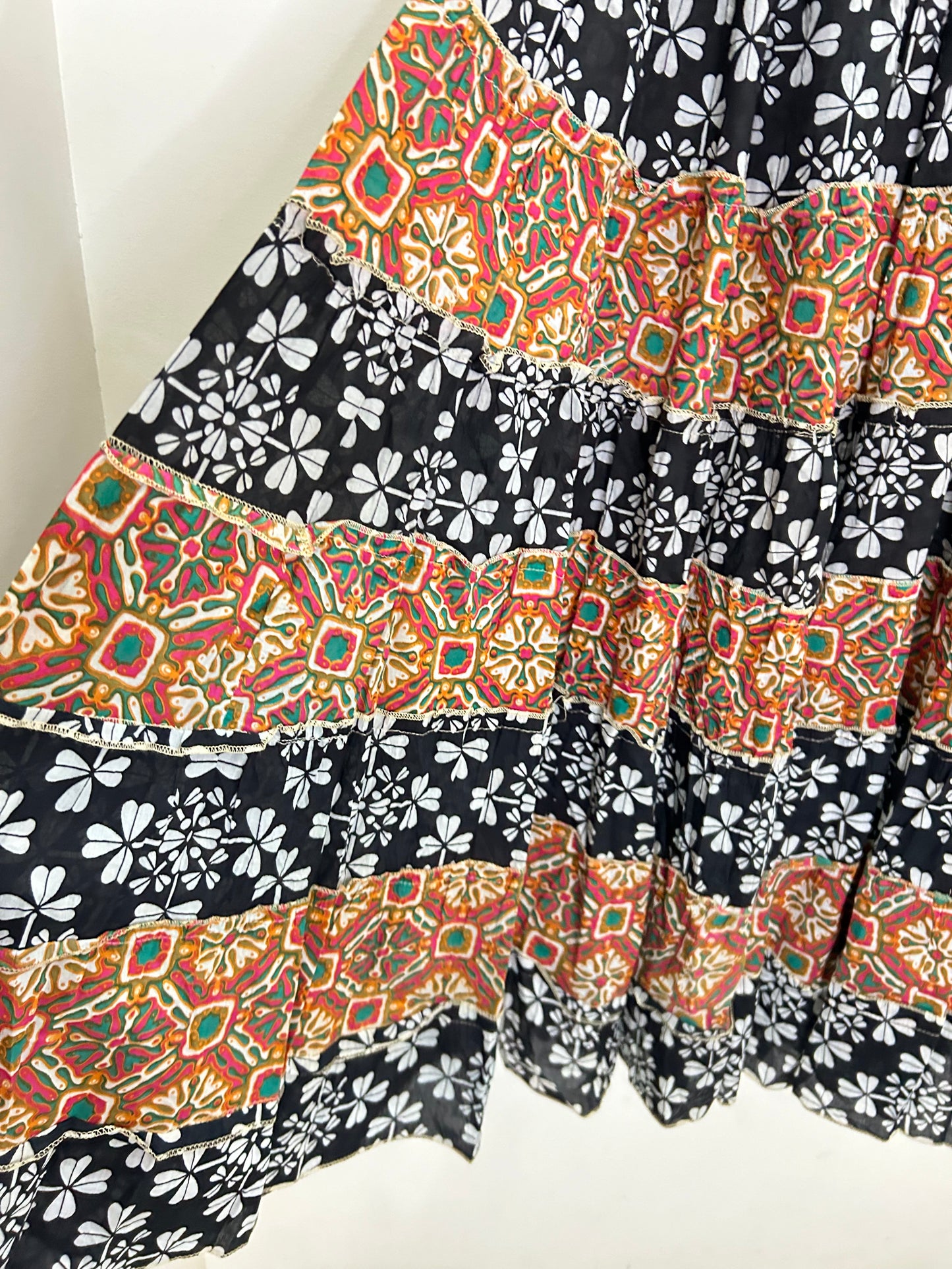Cotton Dual Pattern Skirt
