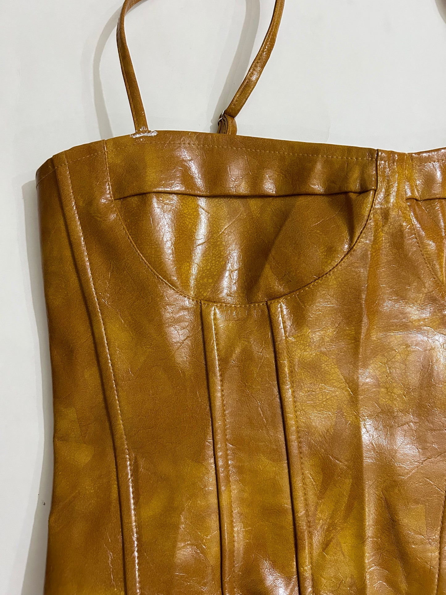 Mustard Corset Top