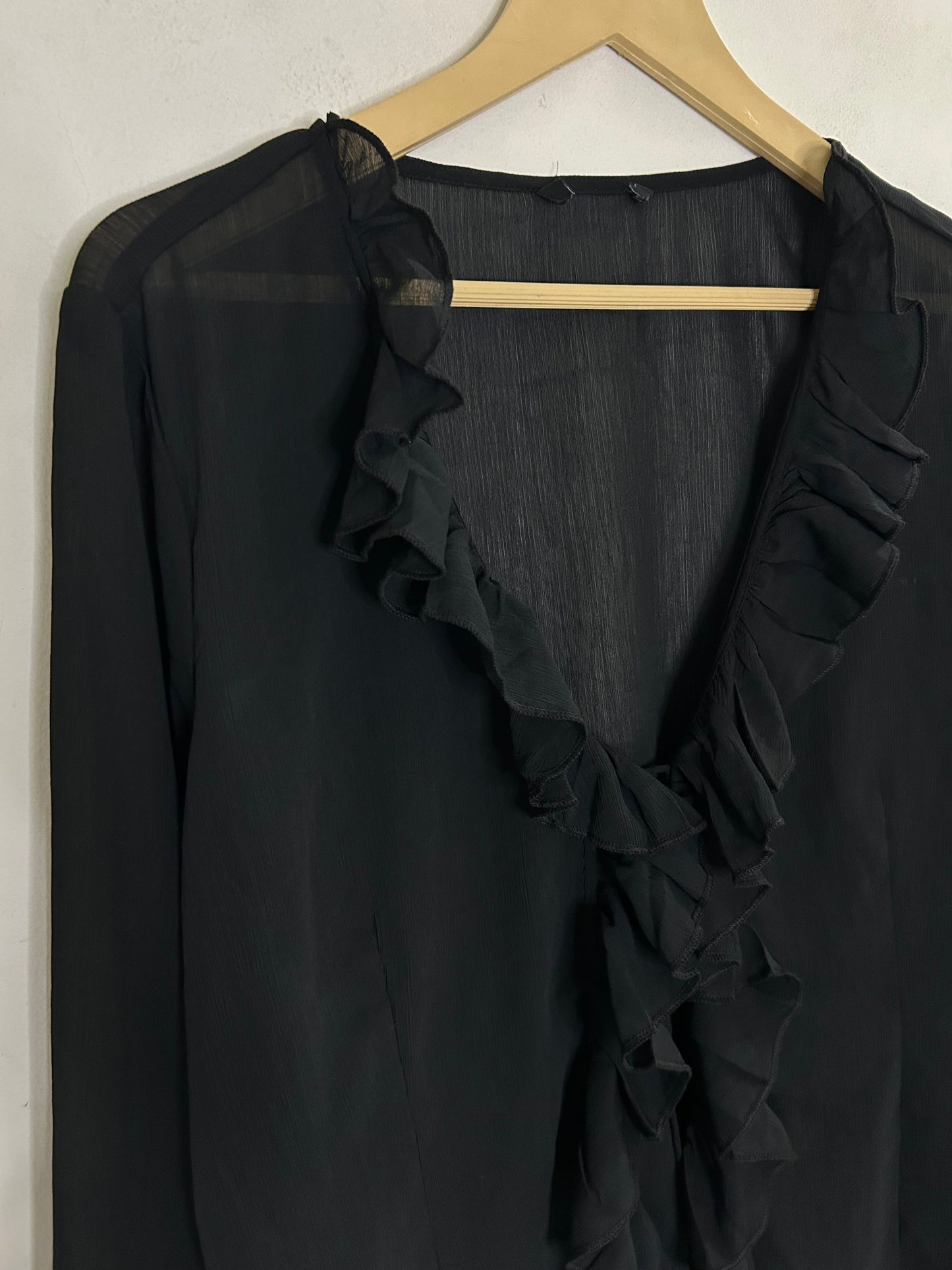 Ruffle Blouse: Bust- Till 42”
