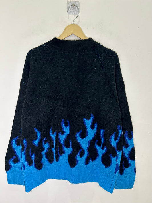 Blue Fire Sweater
