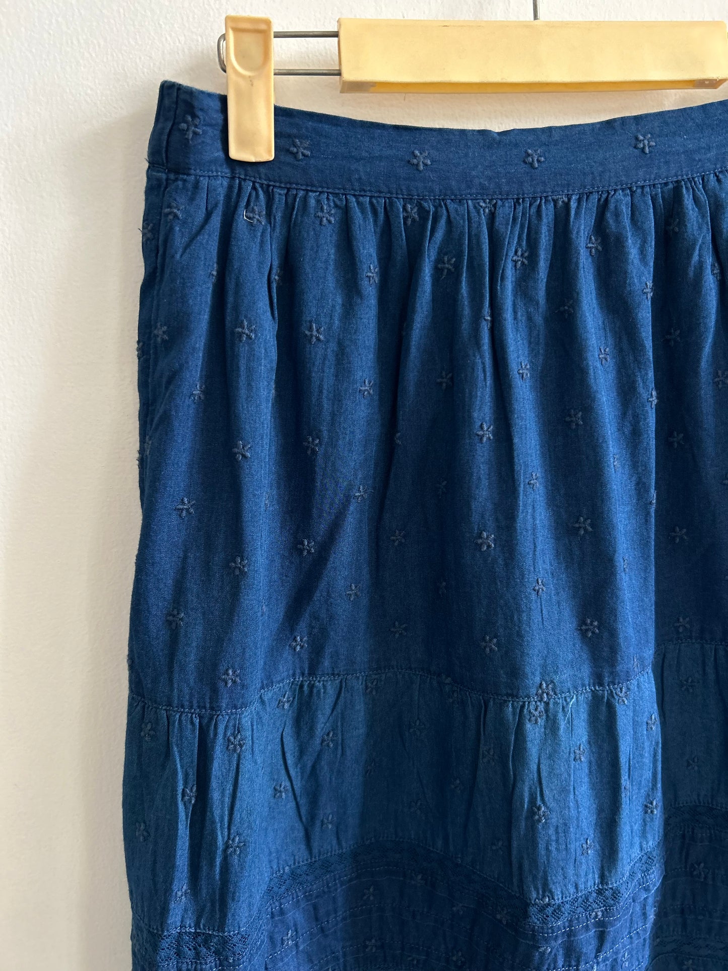Cotton Denim Skirt