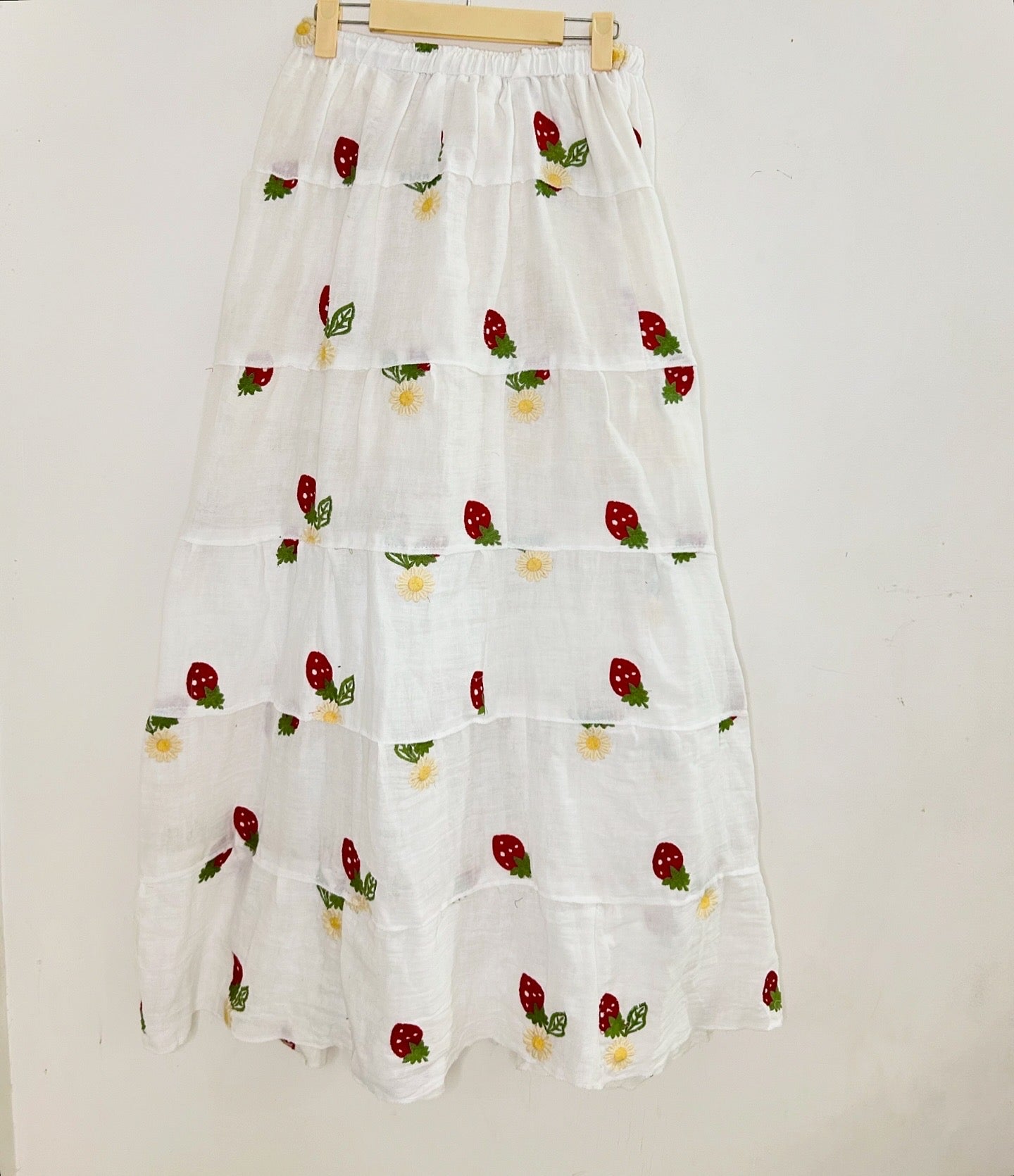 Strawberry Cotton Skirt