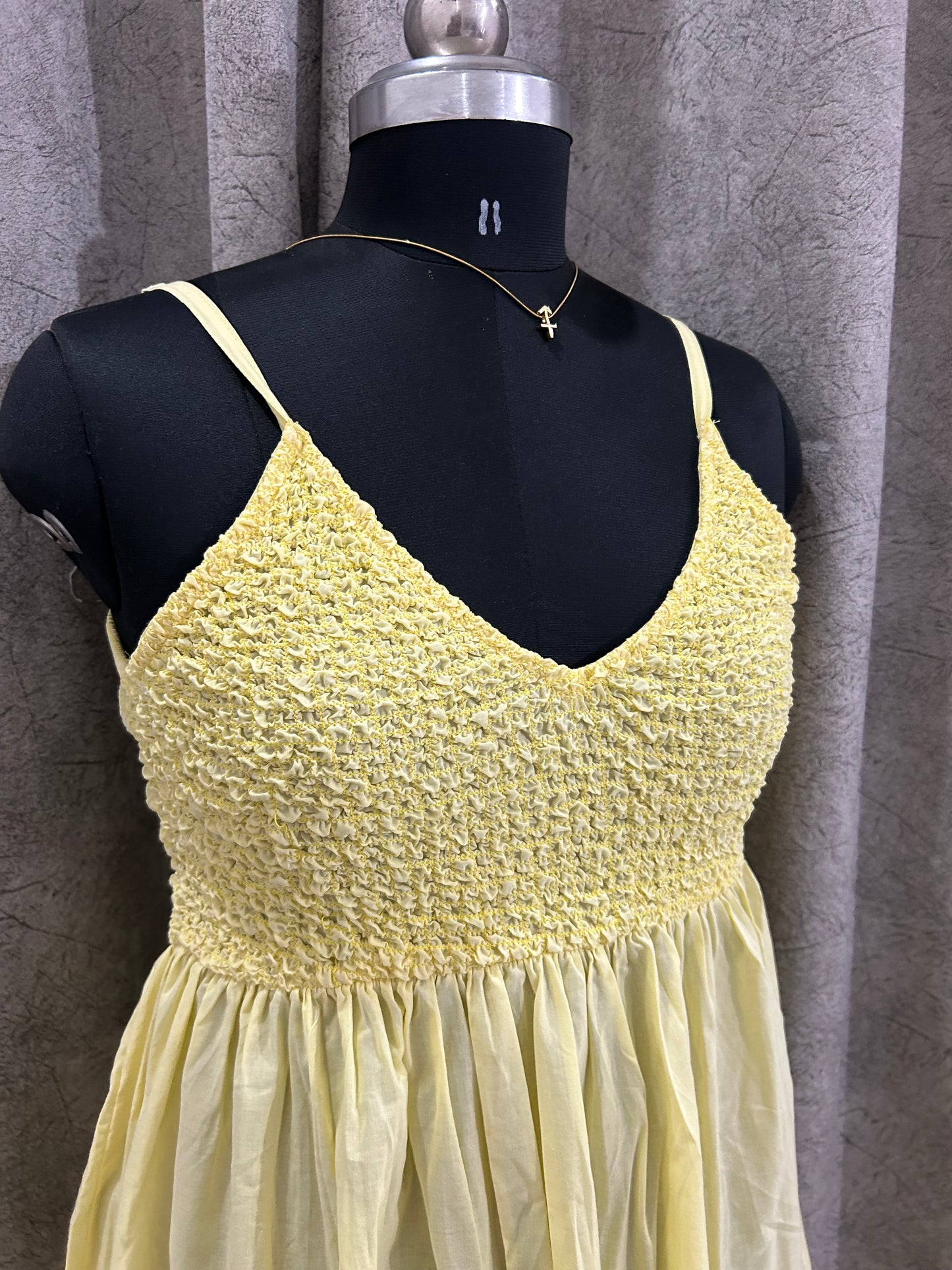 Popcorn Dress: Yellow