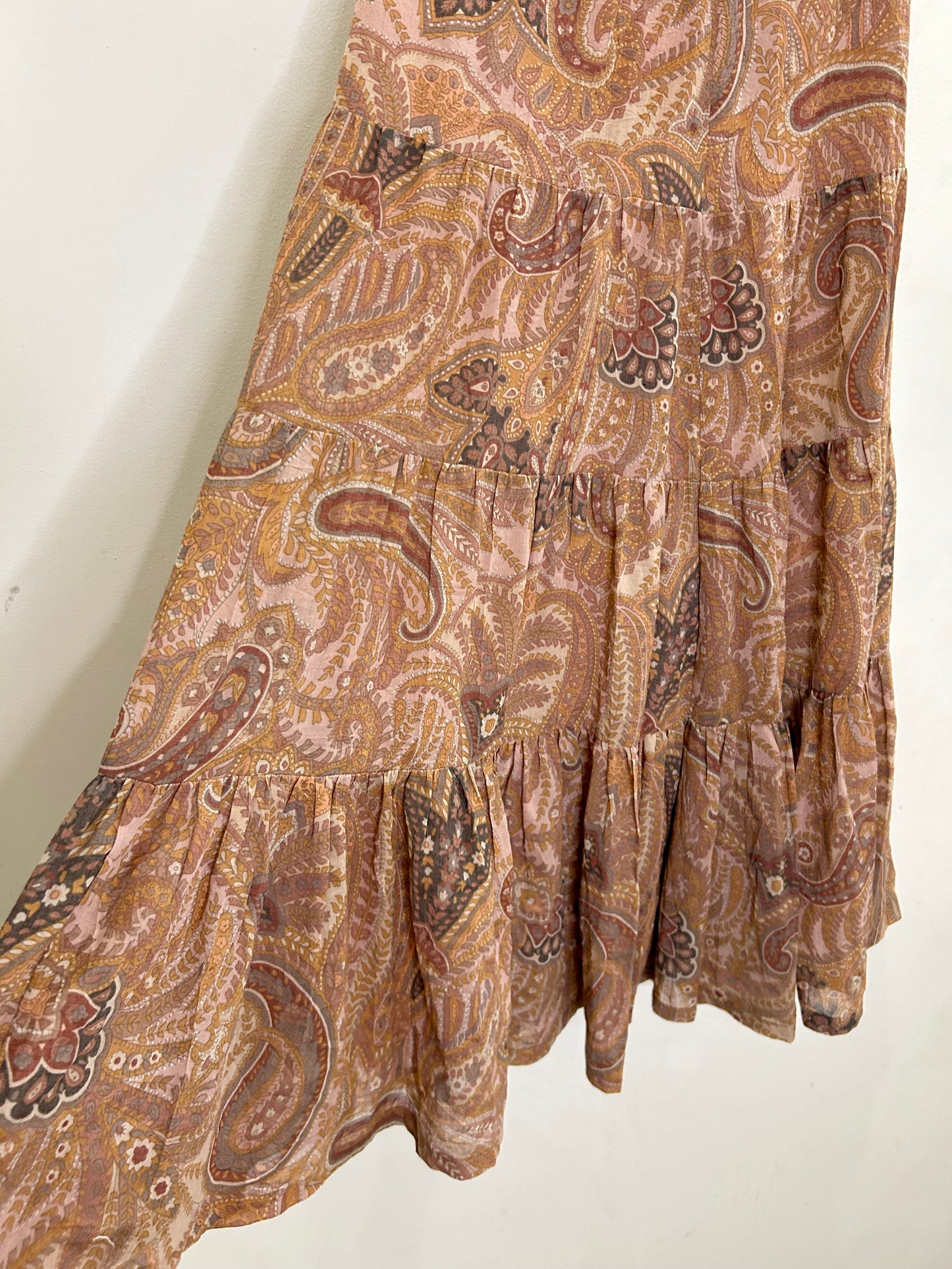 Brown Paisley Skirt