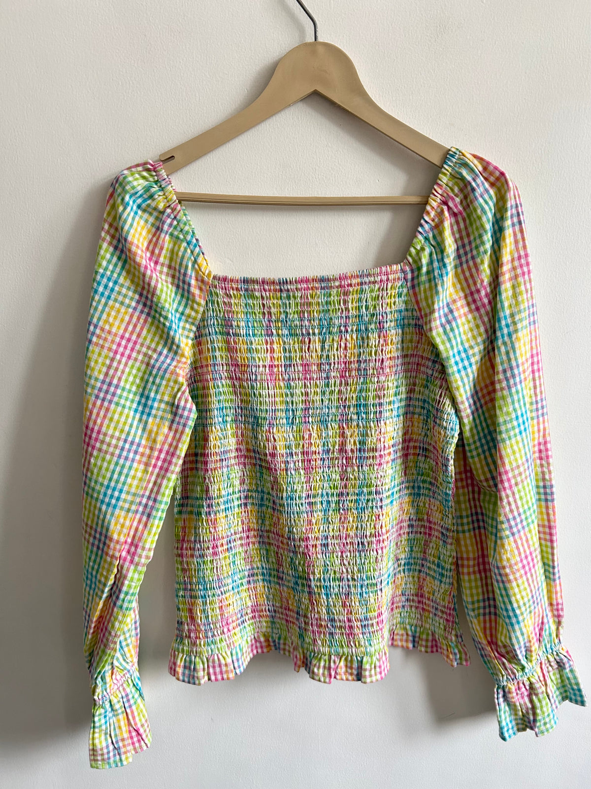 Ruched Multicolor Top: 36”