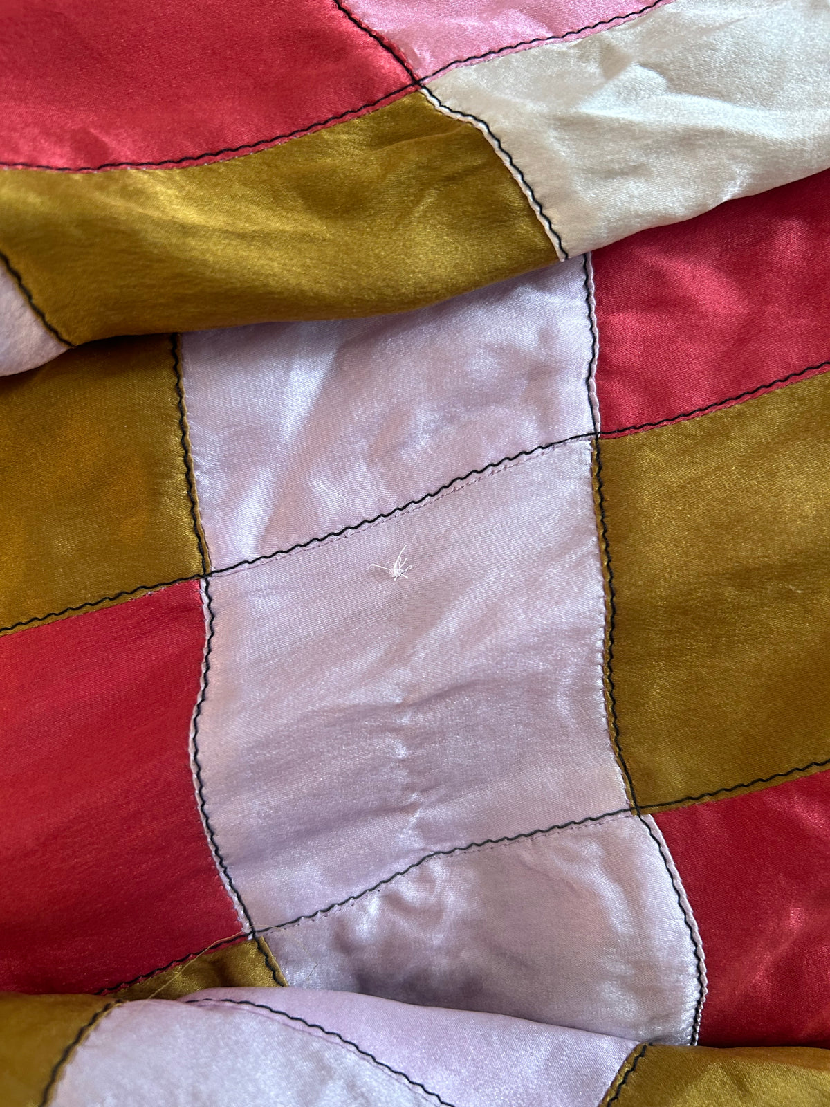 Multicolor Patchwork Shirt: 42”