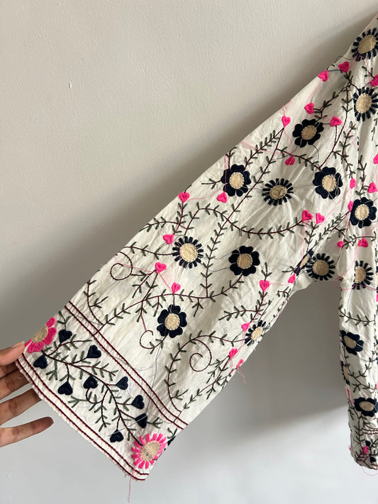 Embroidered Shrug: 46”