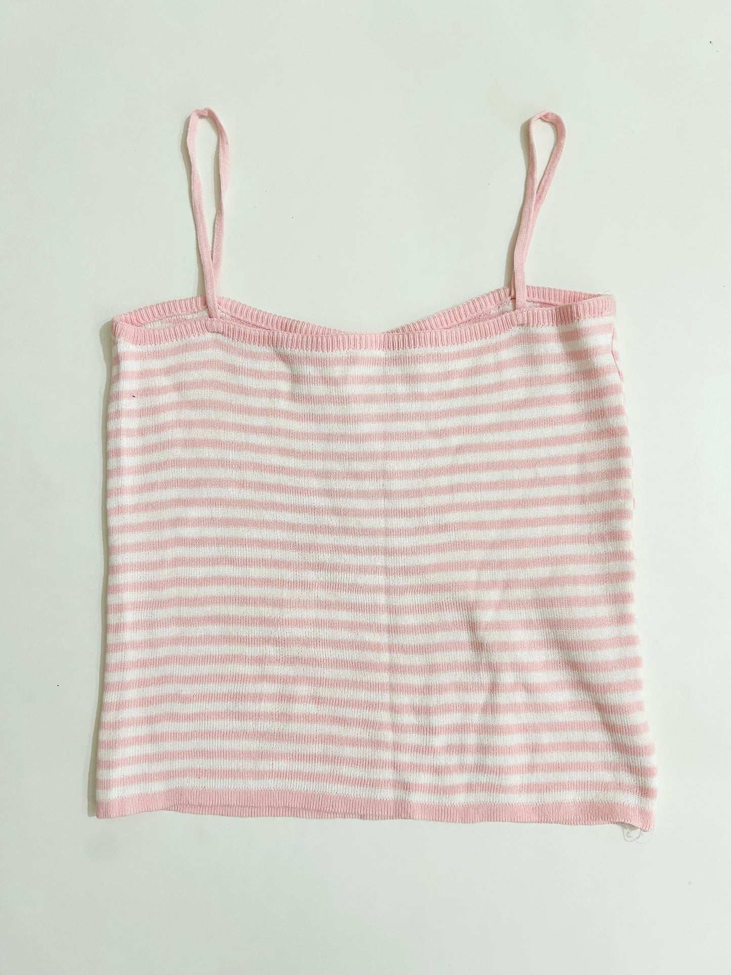 Pink White Camisole Top