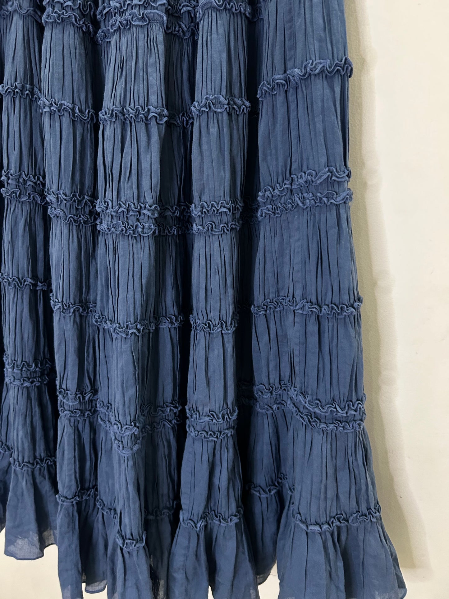 Blue Tiered Skirt