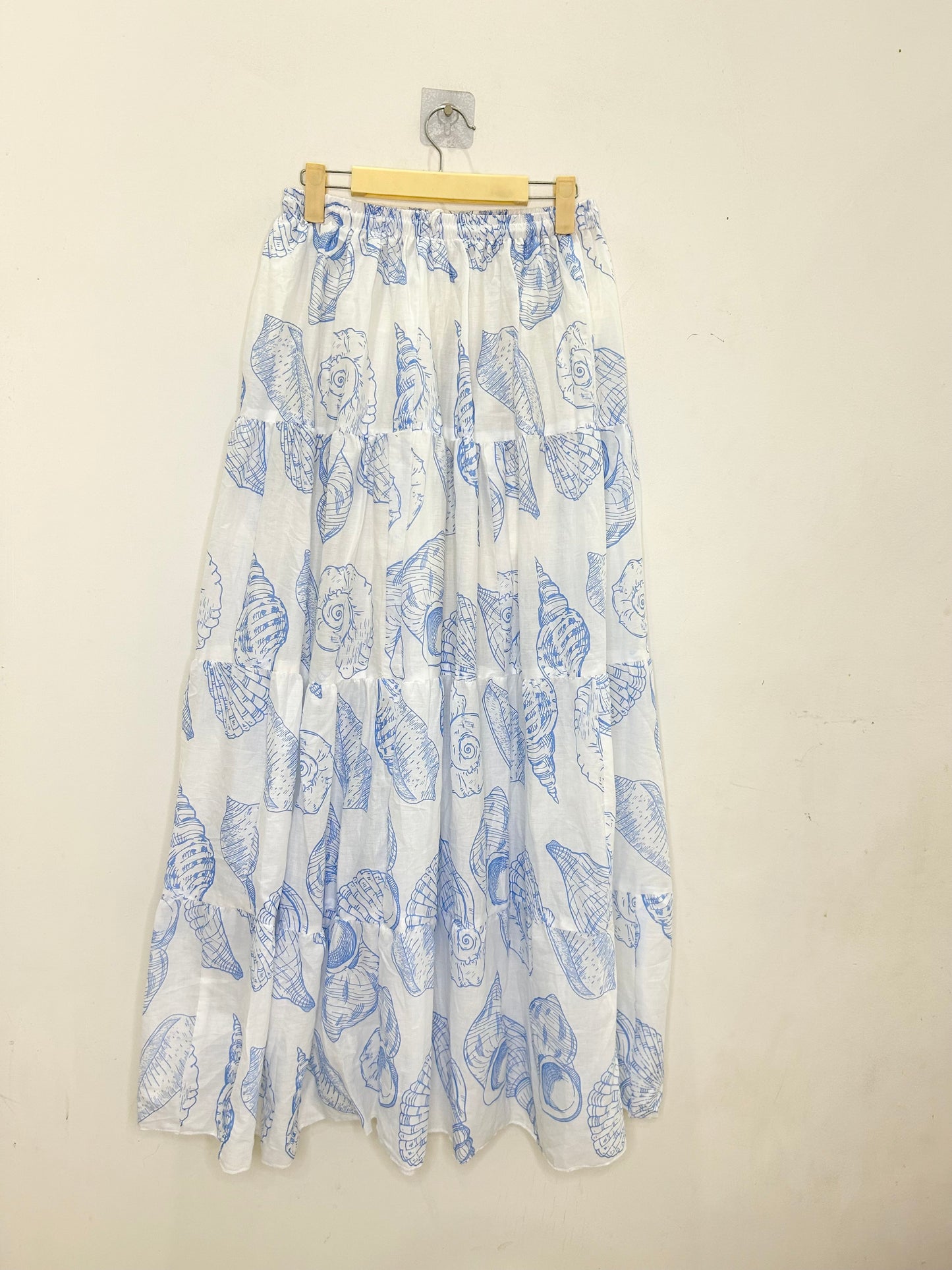 Shell Print Skirt