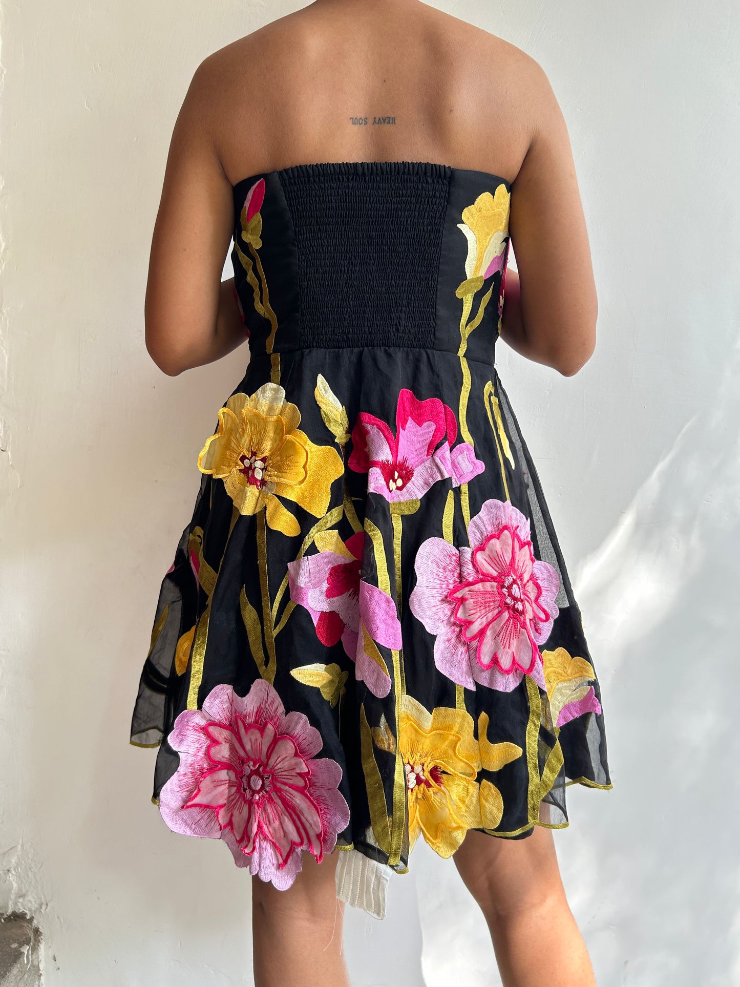 Floral Strapless Dress