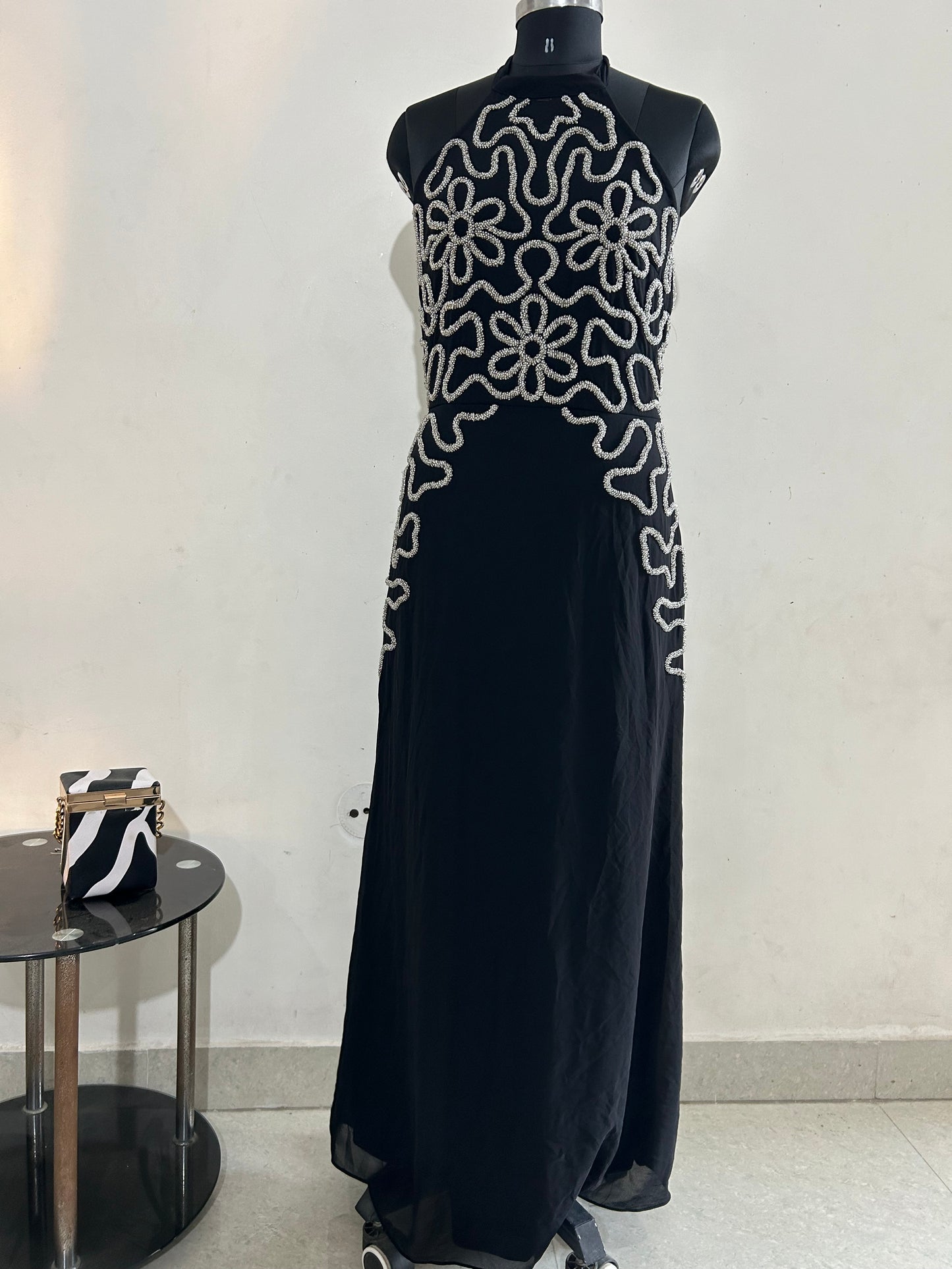 Embellished Halterneck Dress