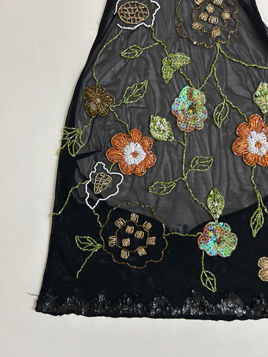 Sheer Embellished Top