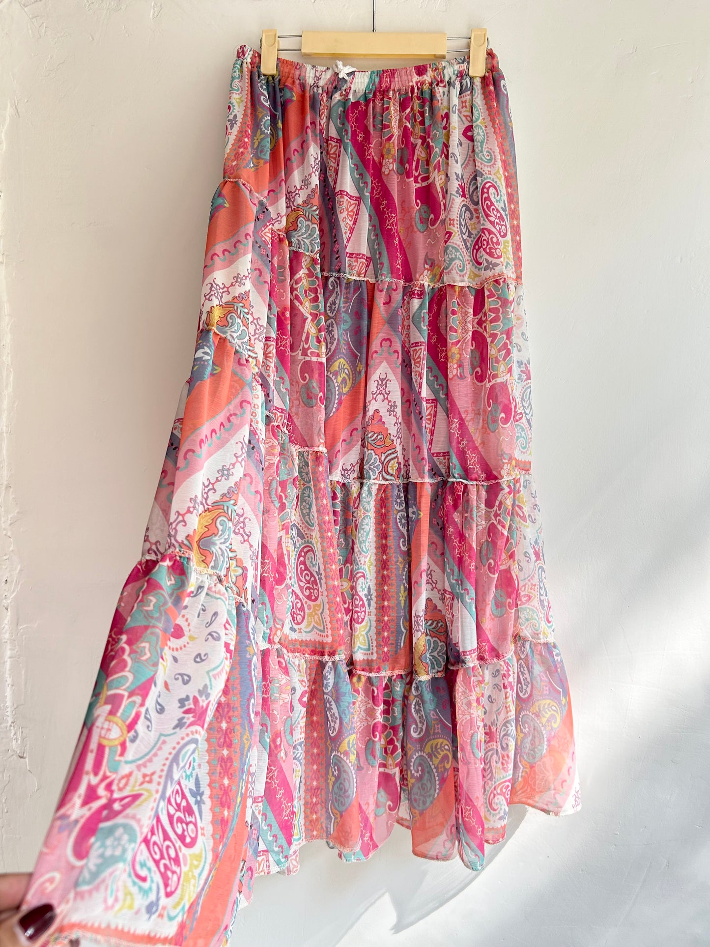 Paisley Print Skirt